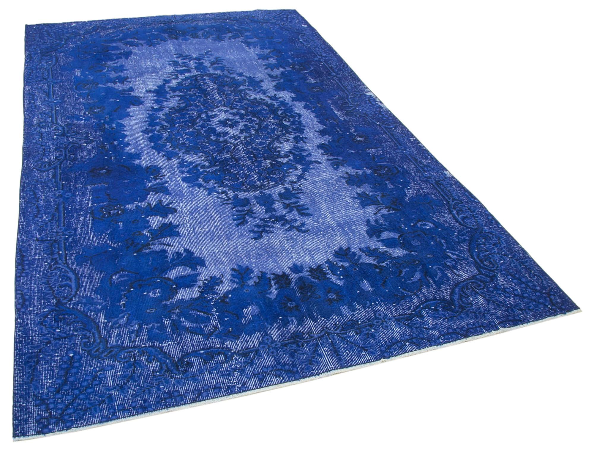 6 x 9 Blue Over Dyed Rug - 1078