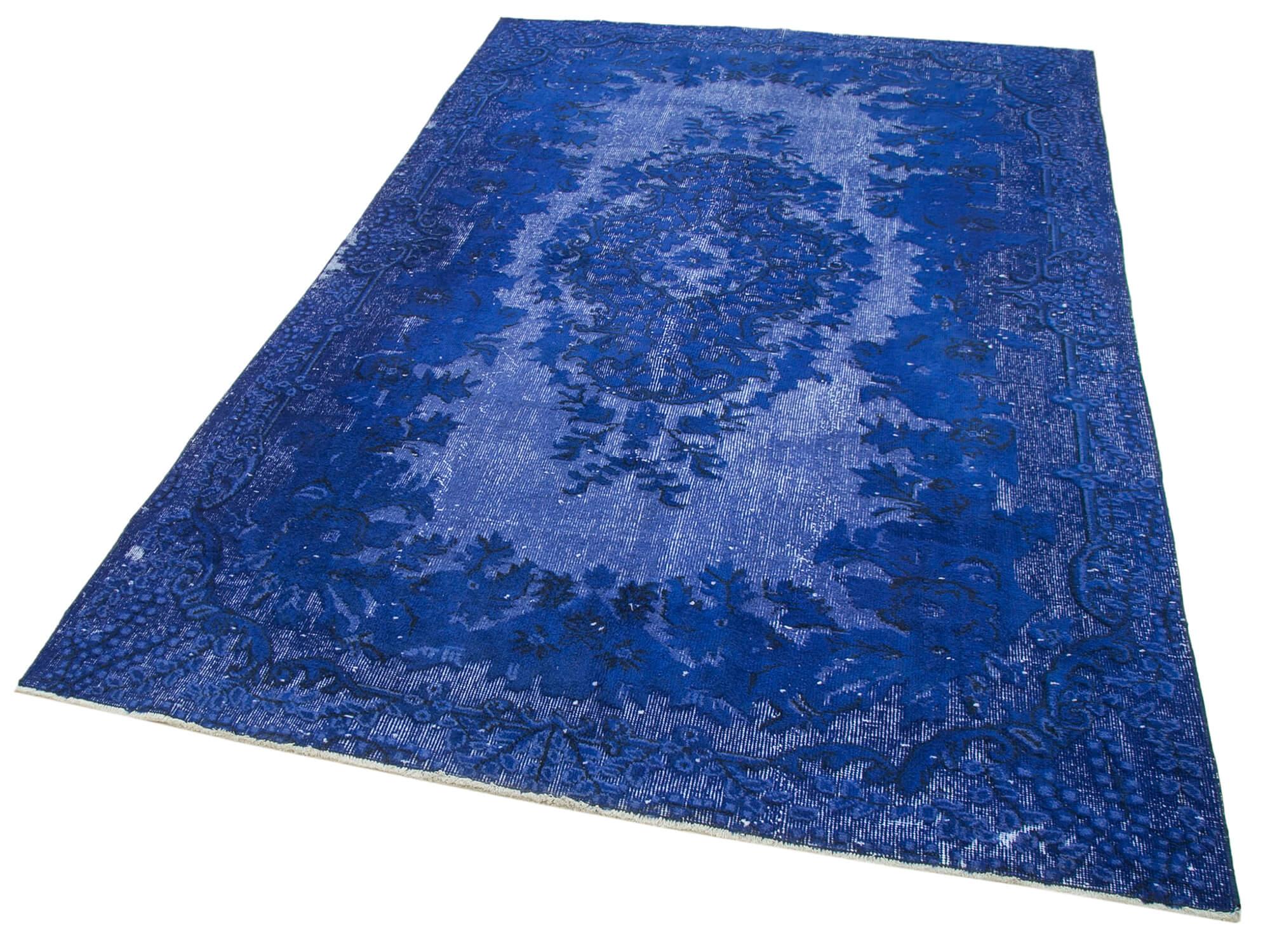 6 x 9 Blue Over Dyed Rug - 1078