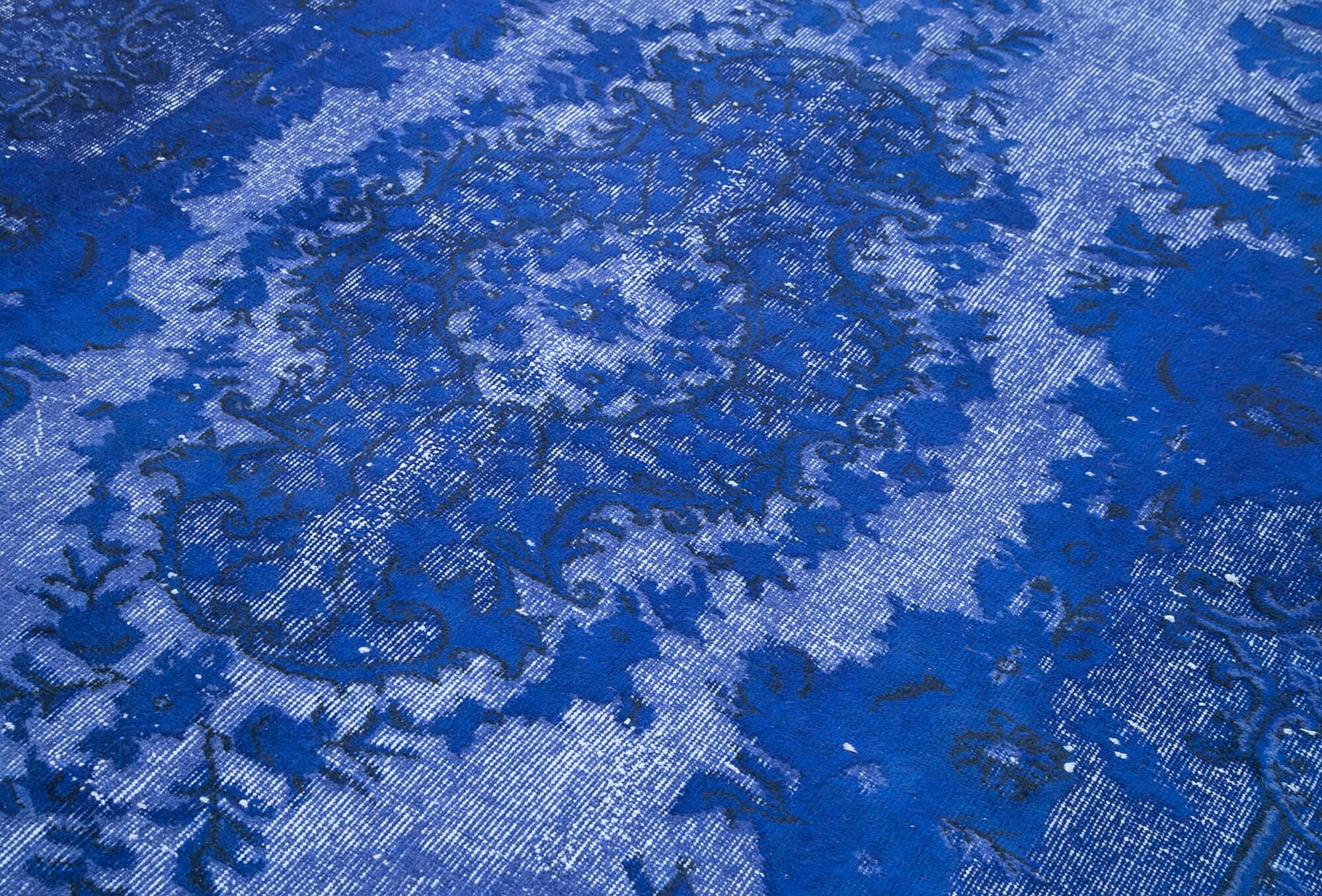 6 x 9 Blue Over Dyed Rug - 1078