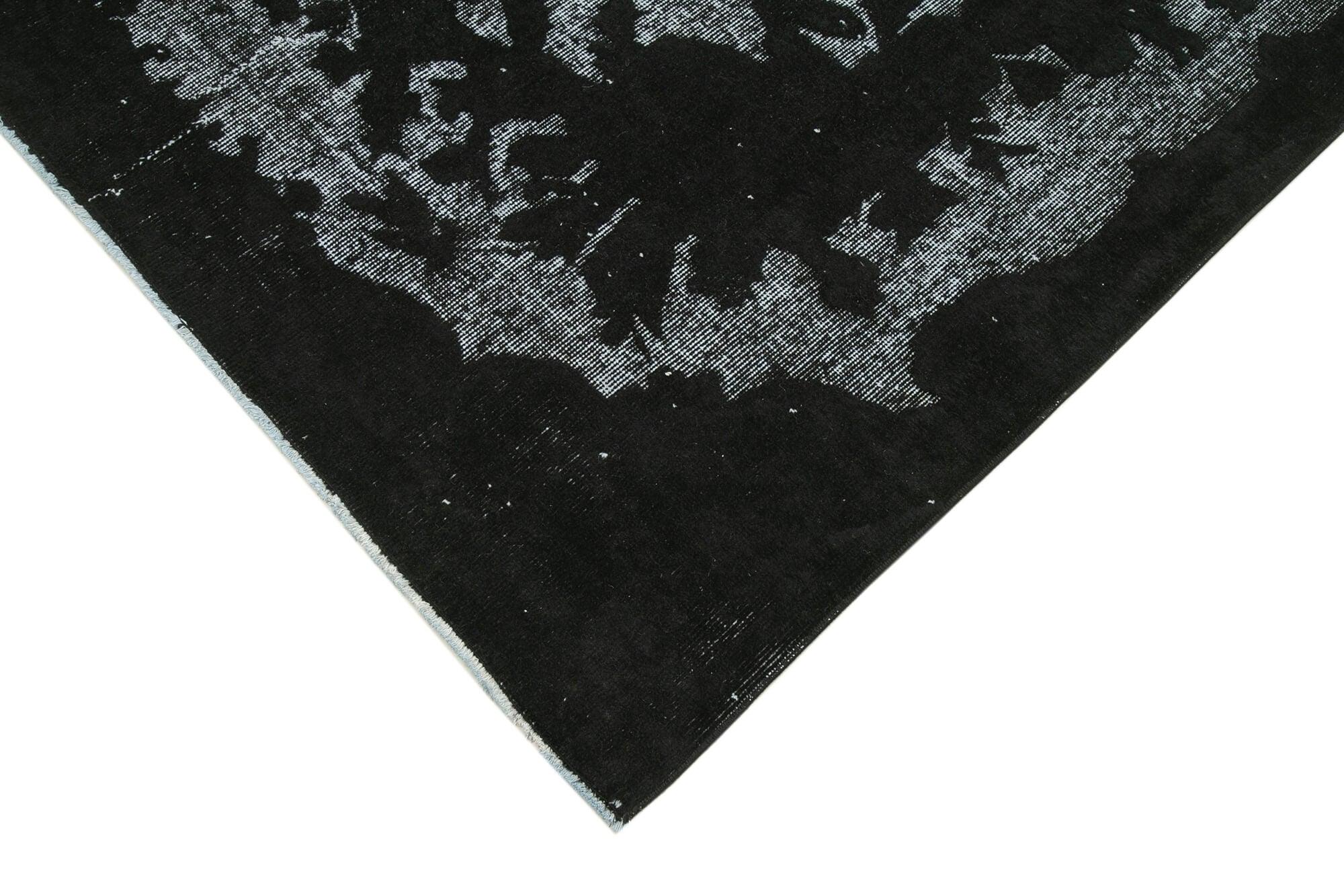 6 x 9 Black Over Dyed Rug - 1079