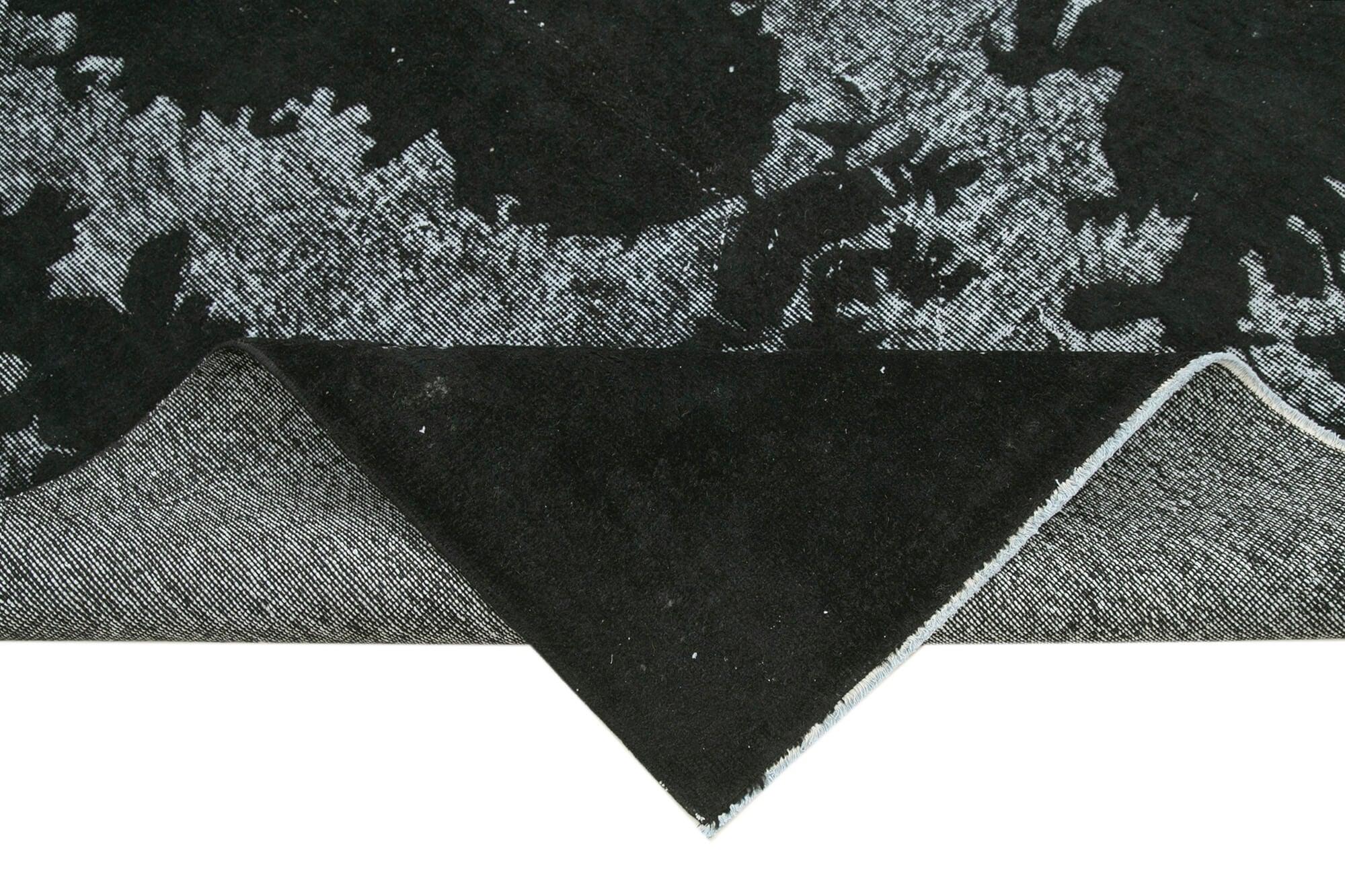 6 x 9 Black Over Dyed Rug - 1079