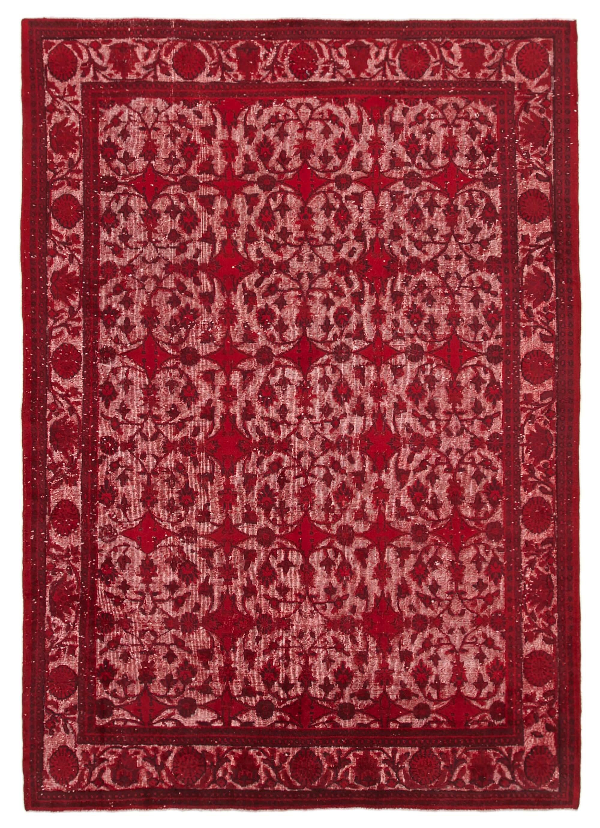 7 x 10 Red Over Dyed Rug - 1080