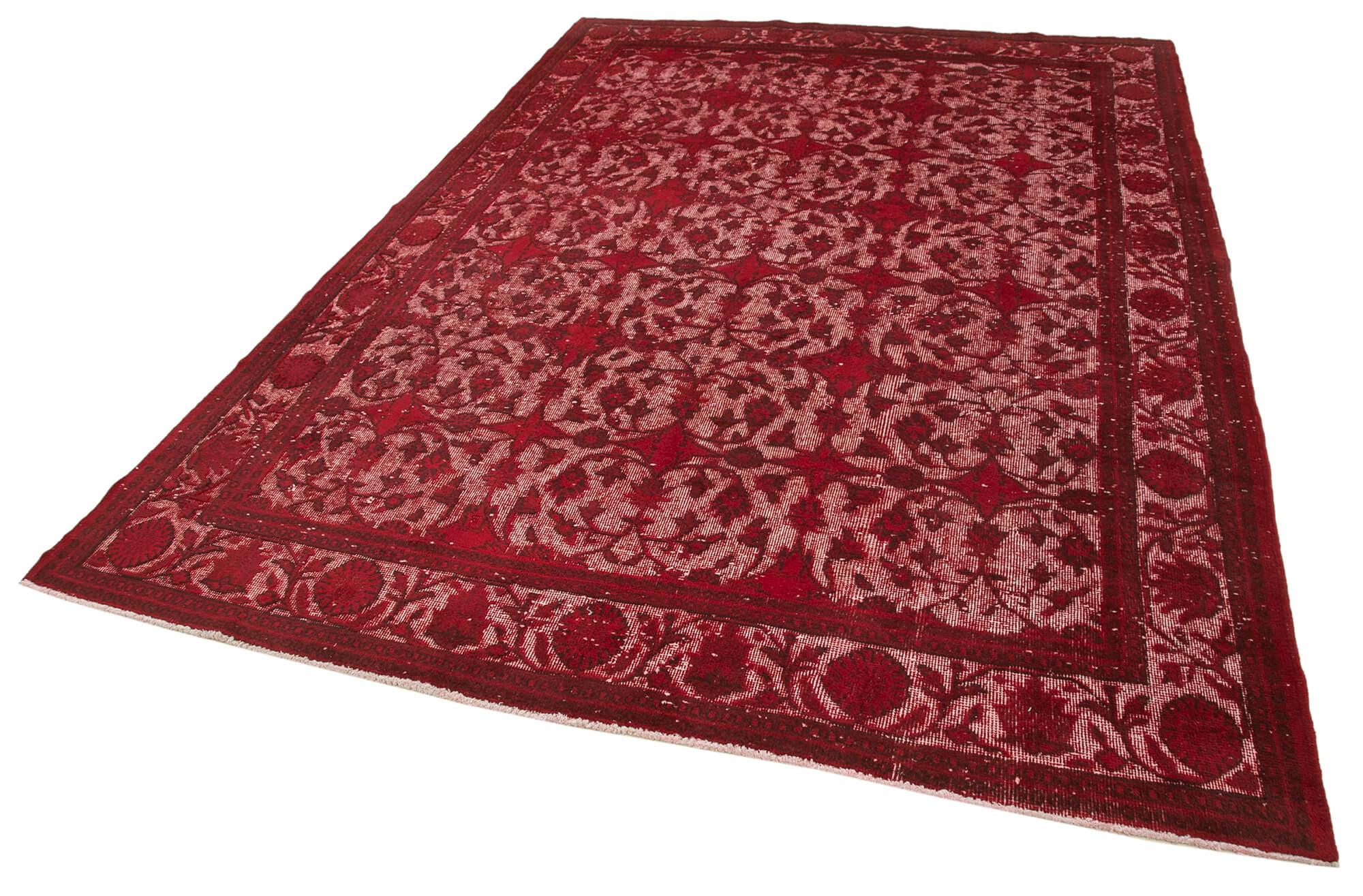 7 x 10 Red Over Dyed Rug - 1080