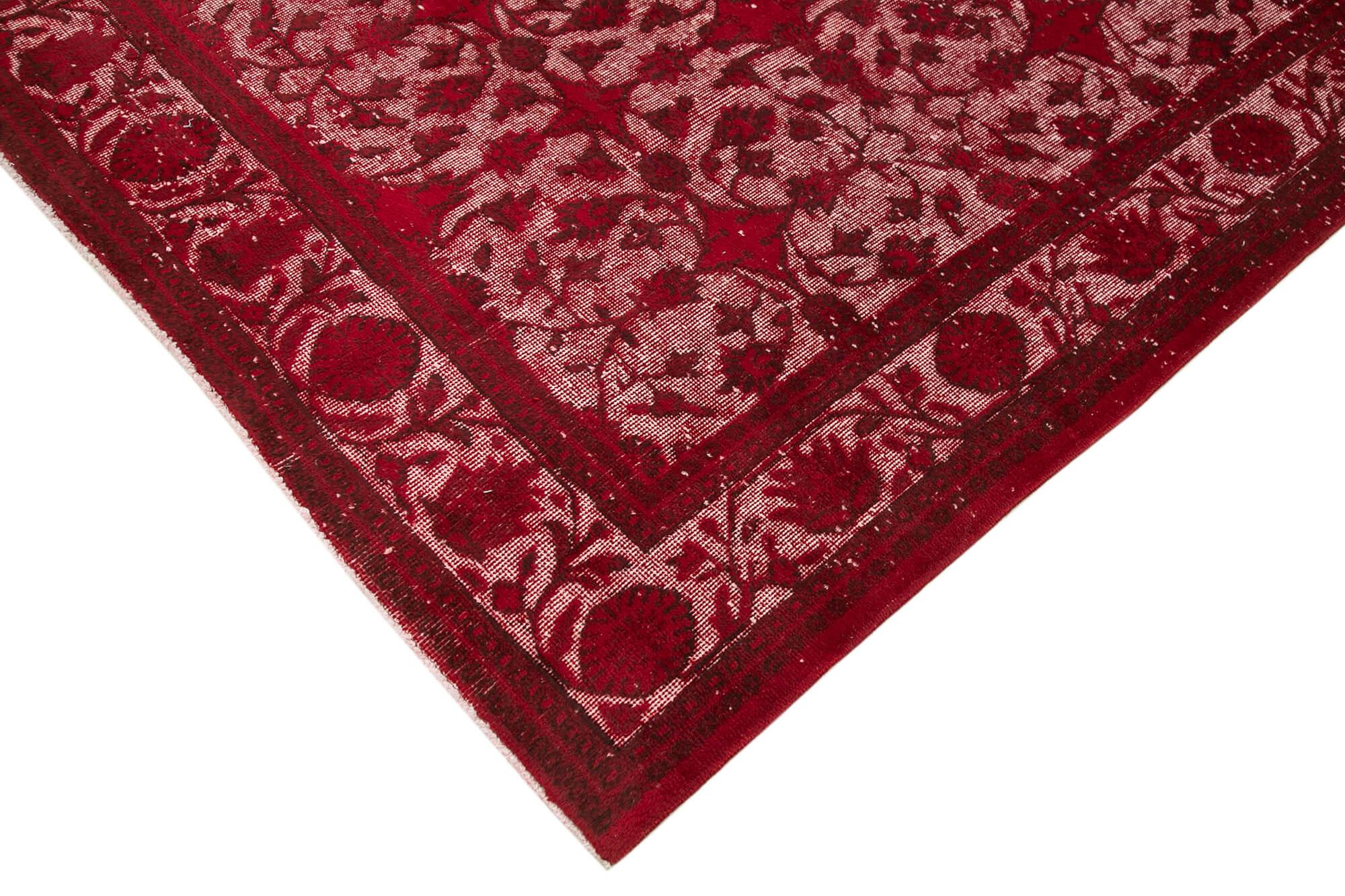 7 x 10 Red Over Dyed Rug - 1080