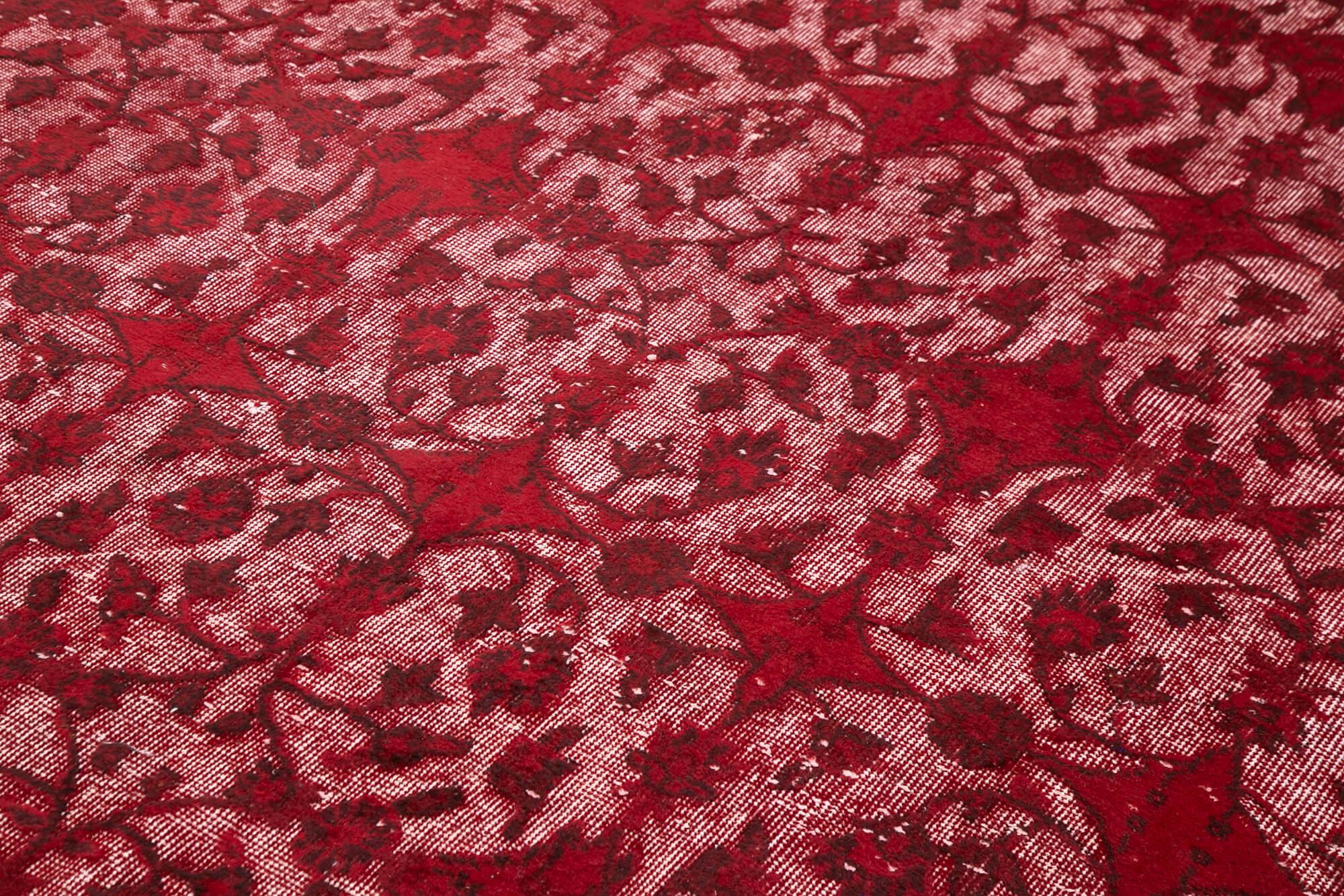 7 x 10 Red Over Dyed Rug - 1080