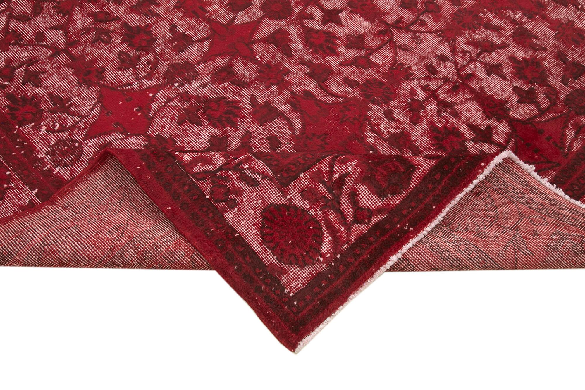 7 x 10 Red Over Dyed Rug - 1080