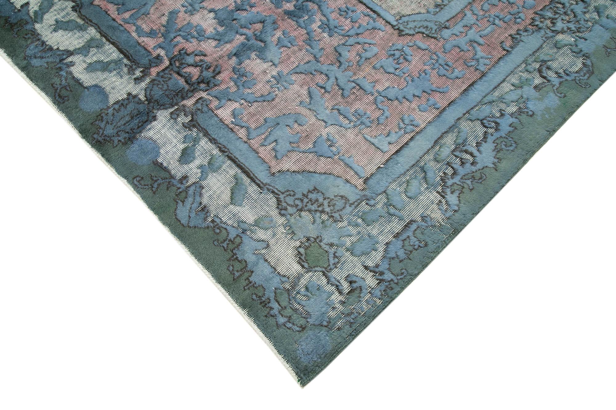 5 x 8 Blue Over Dyed Rug - 1084