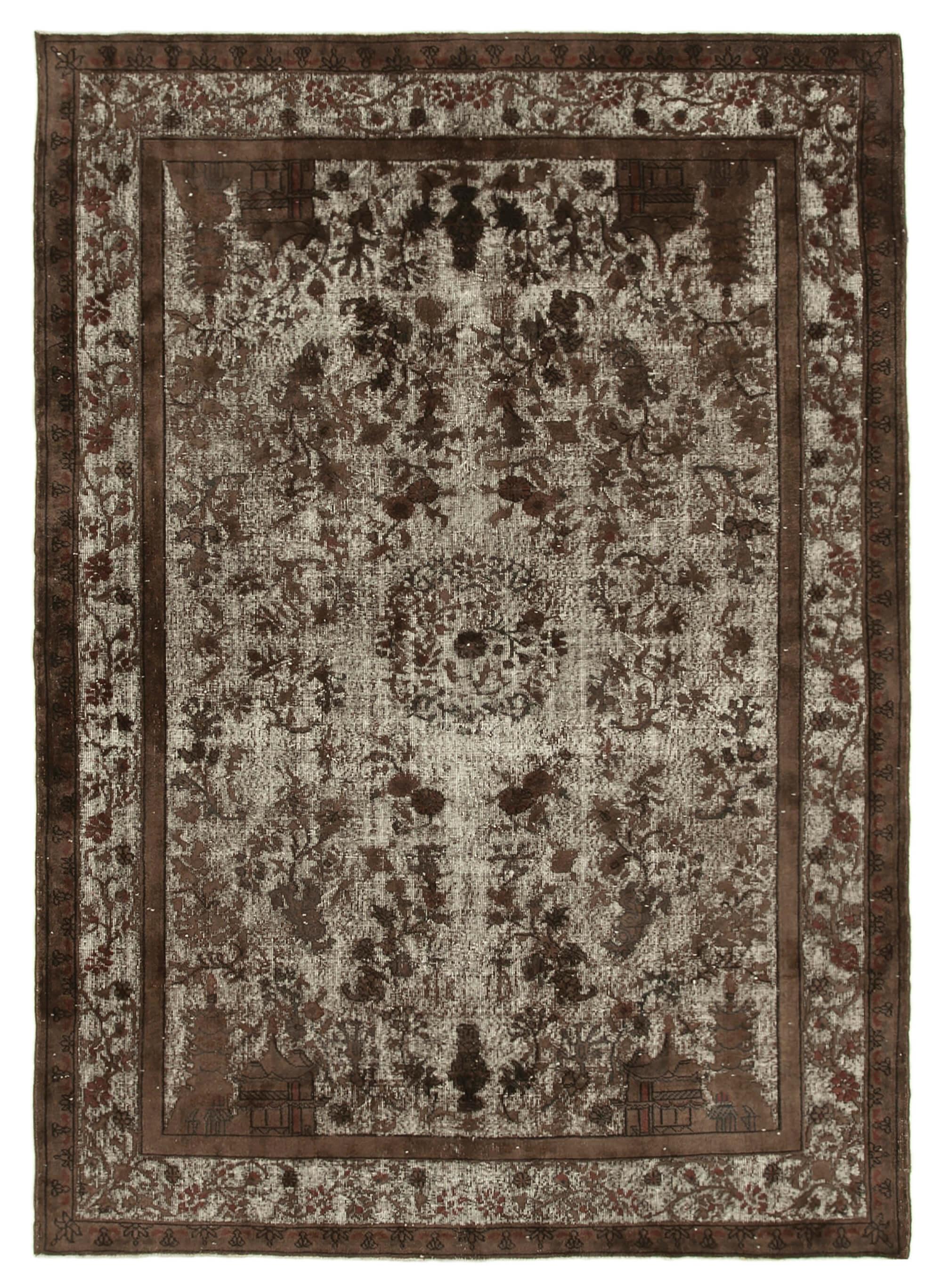 7 x 10 Brown Over Dyed Rug - 1085