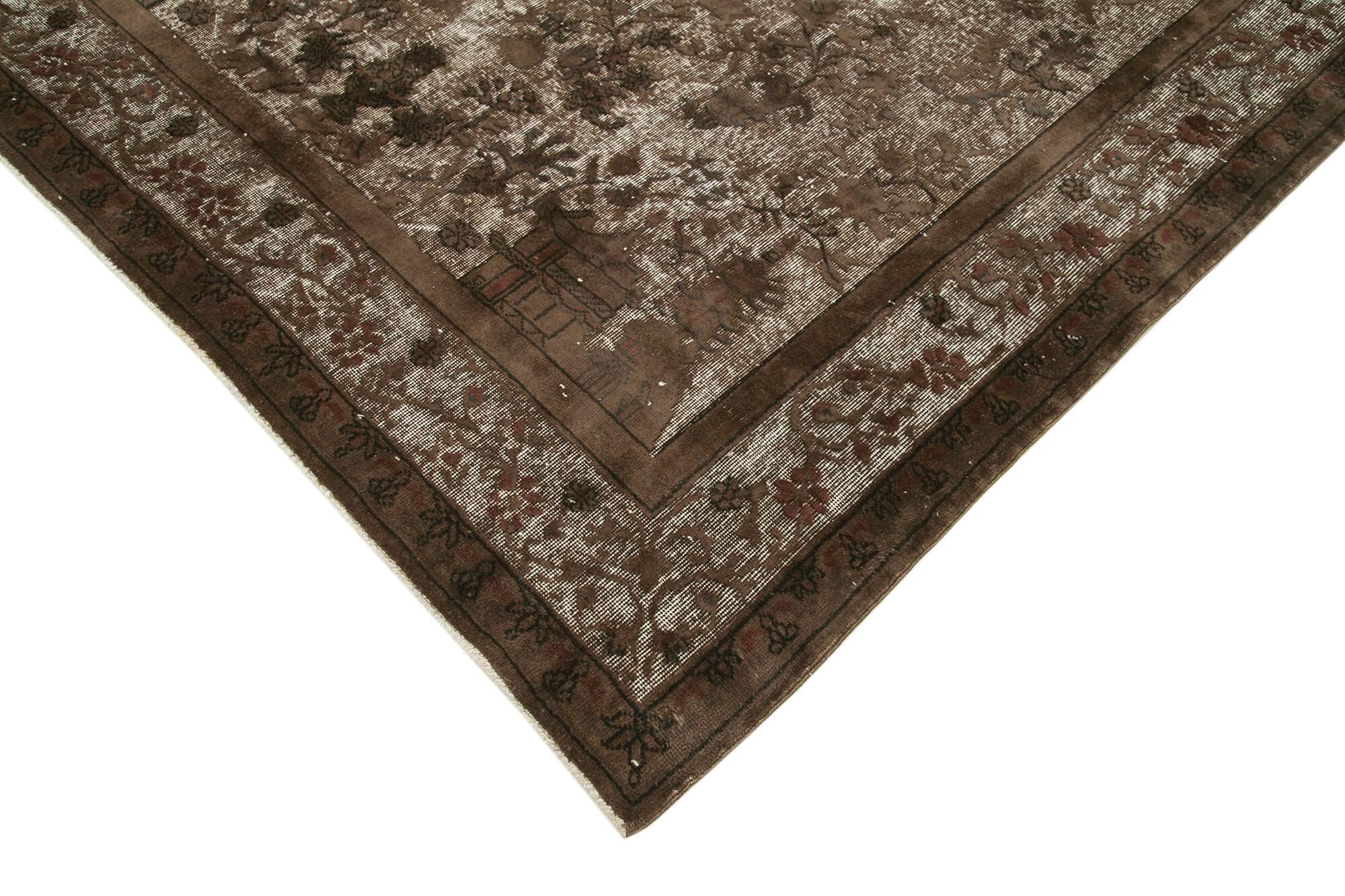 7 x 10 Brown Over Dyed Rug - 1085