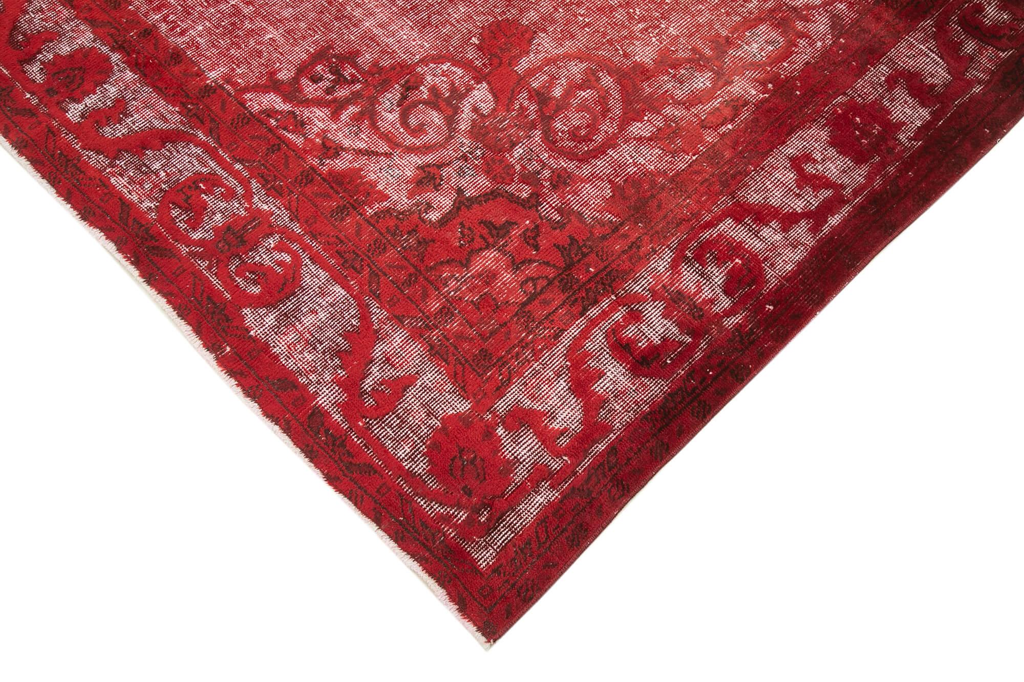 6 x 10 Red Over Dyed Rug - 1086