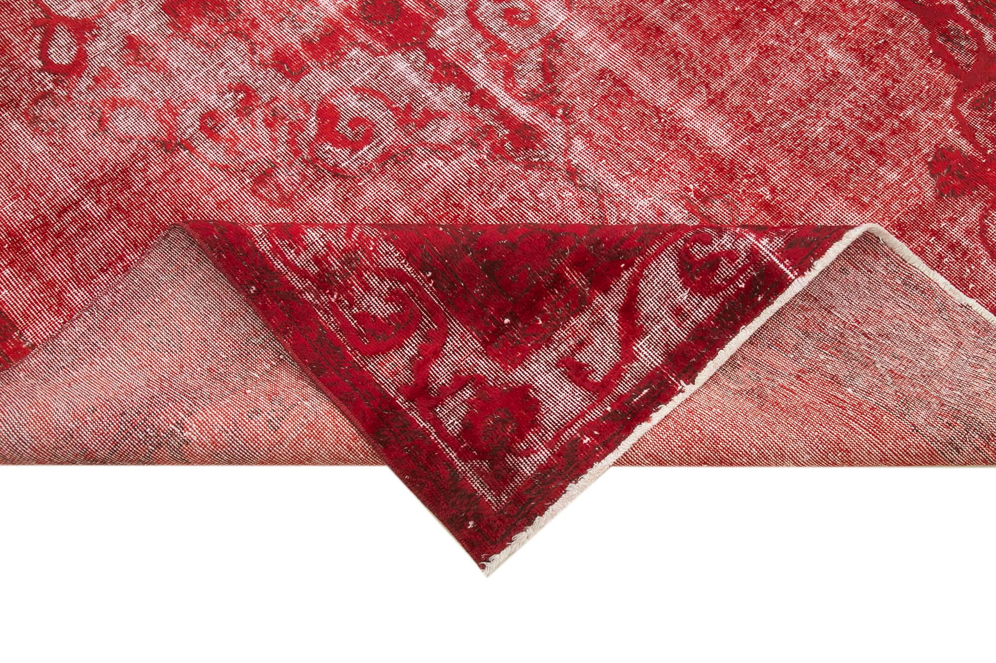 6 x 10 Red Over Dyed Rug - 1086