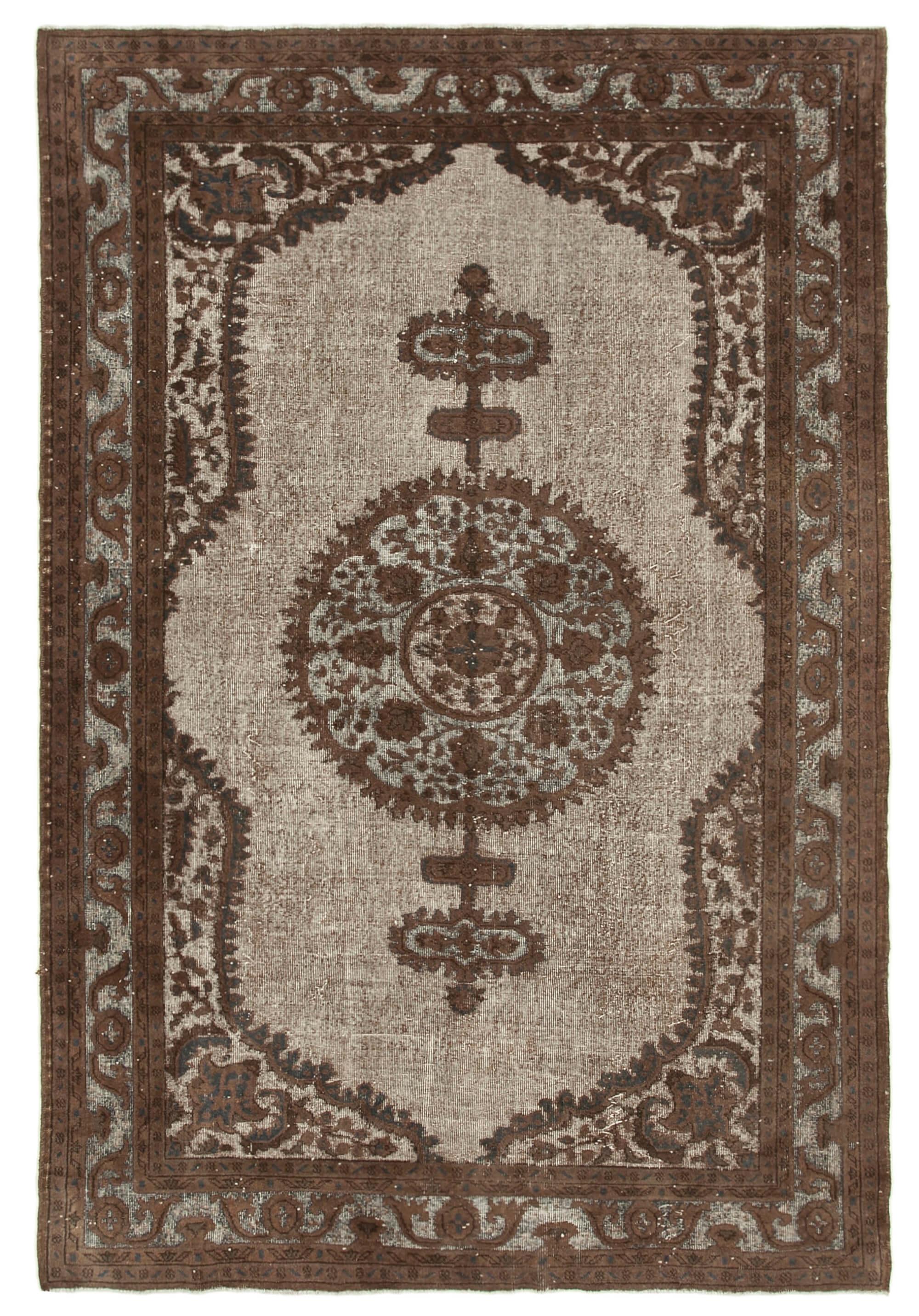 7 x 10 Brown Over Dyed Rug - 1087