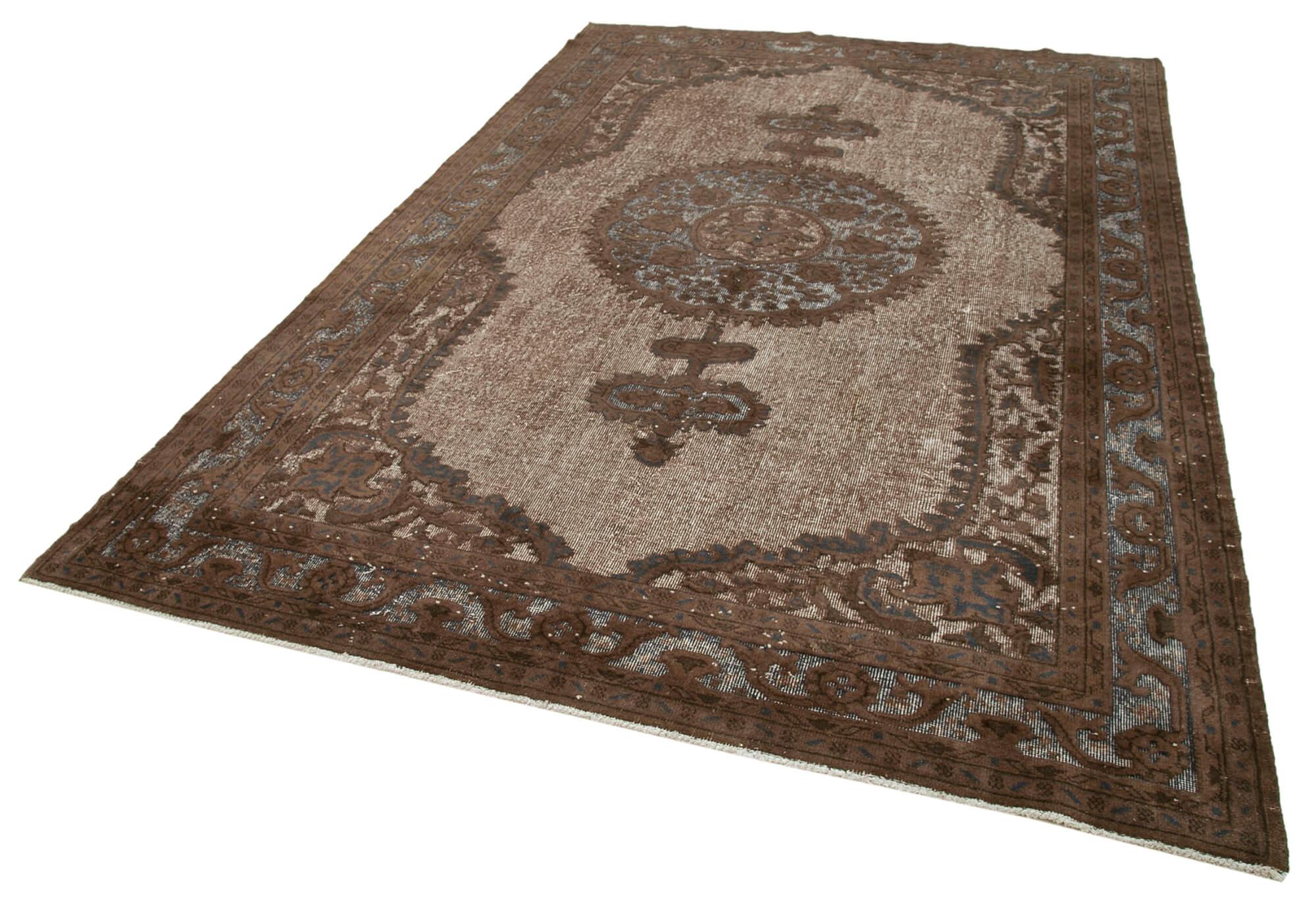 7 x 10 Brown Over Dyed Rug - 1087