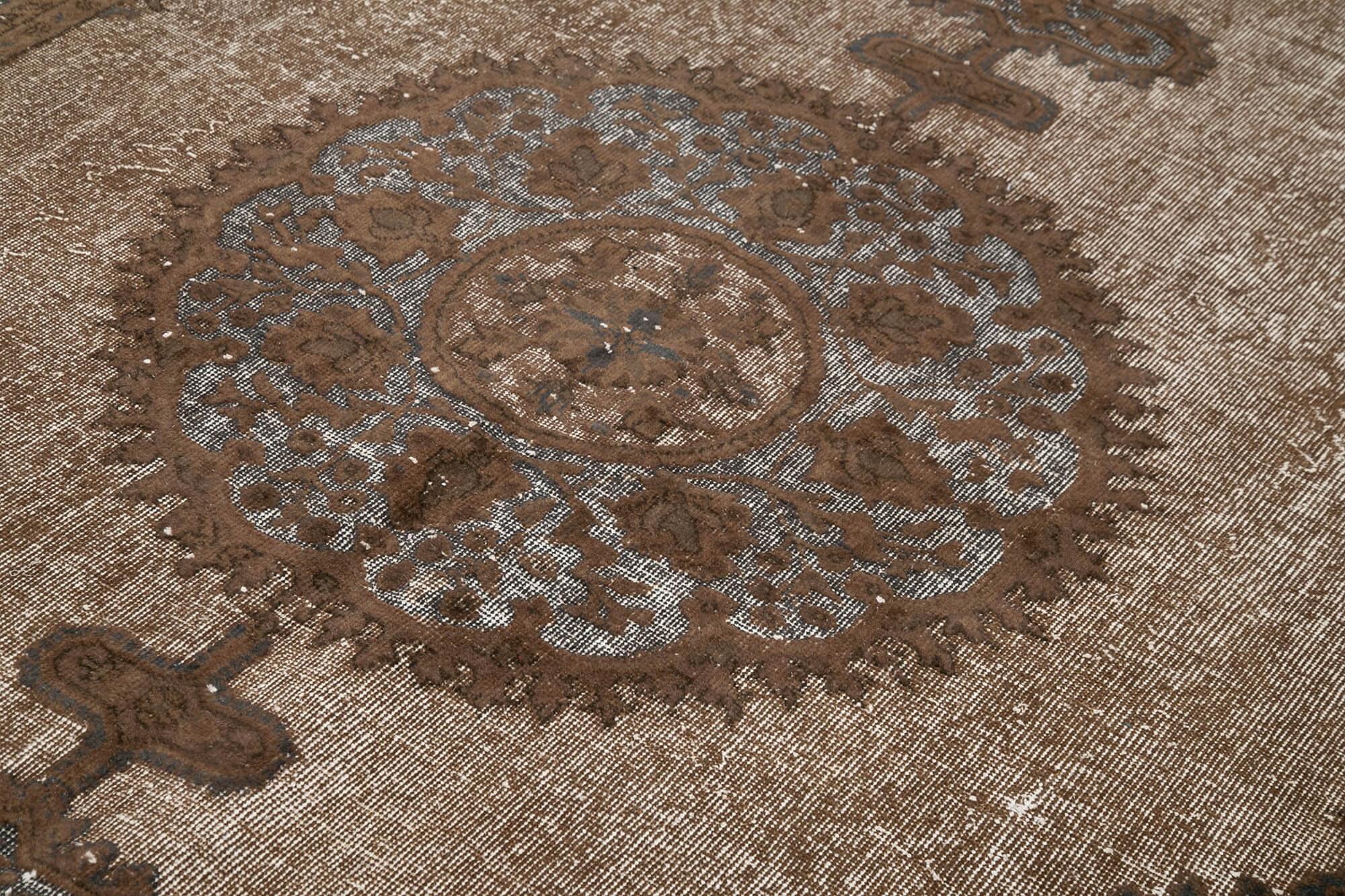 7 x 10 Brown Over Dyed Rug - 1087