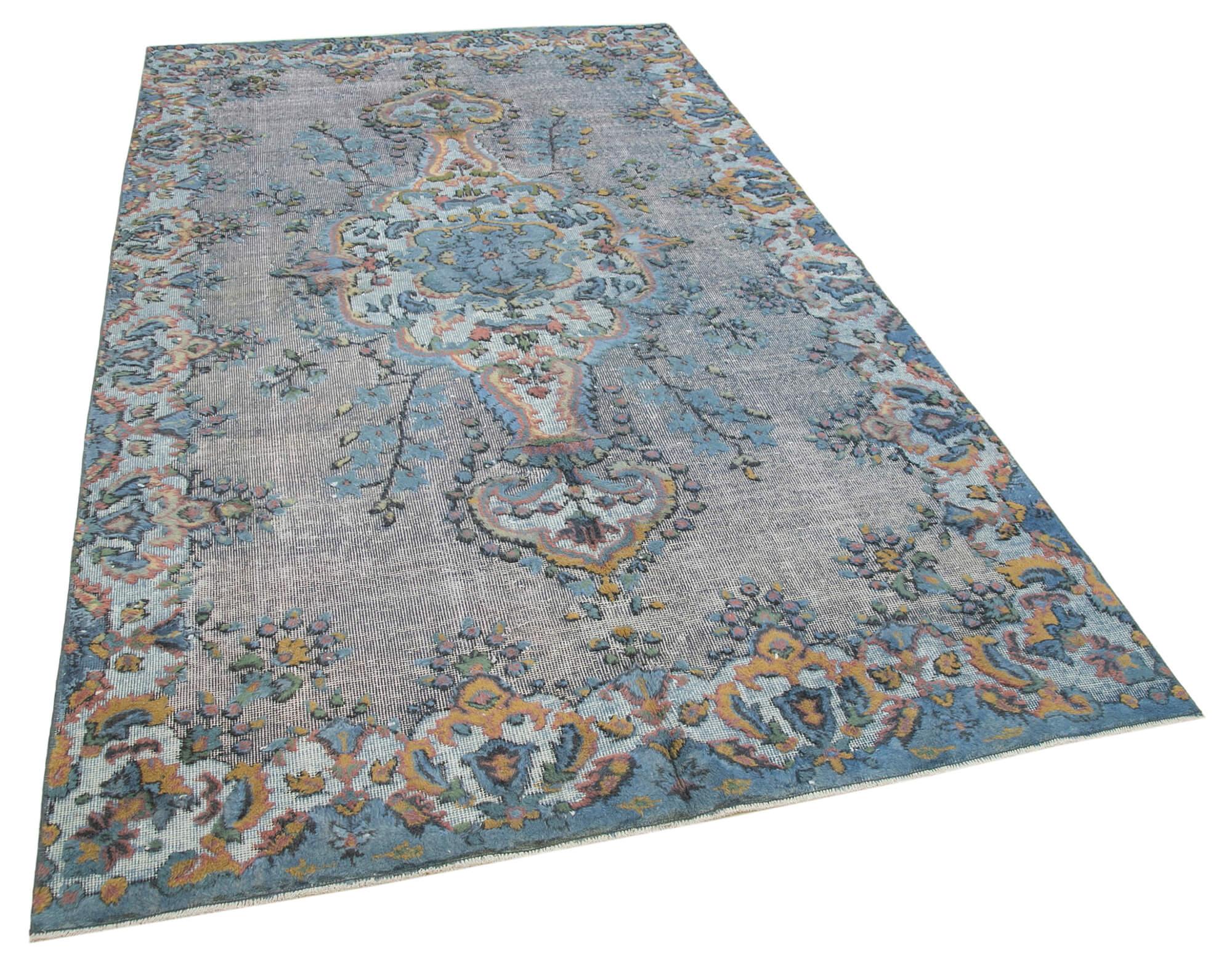 5 x 9 Blue Over Dyed Rug - 1088