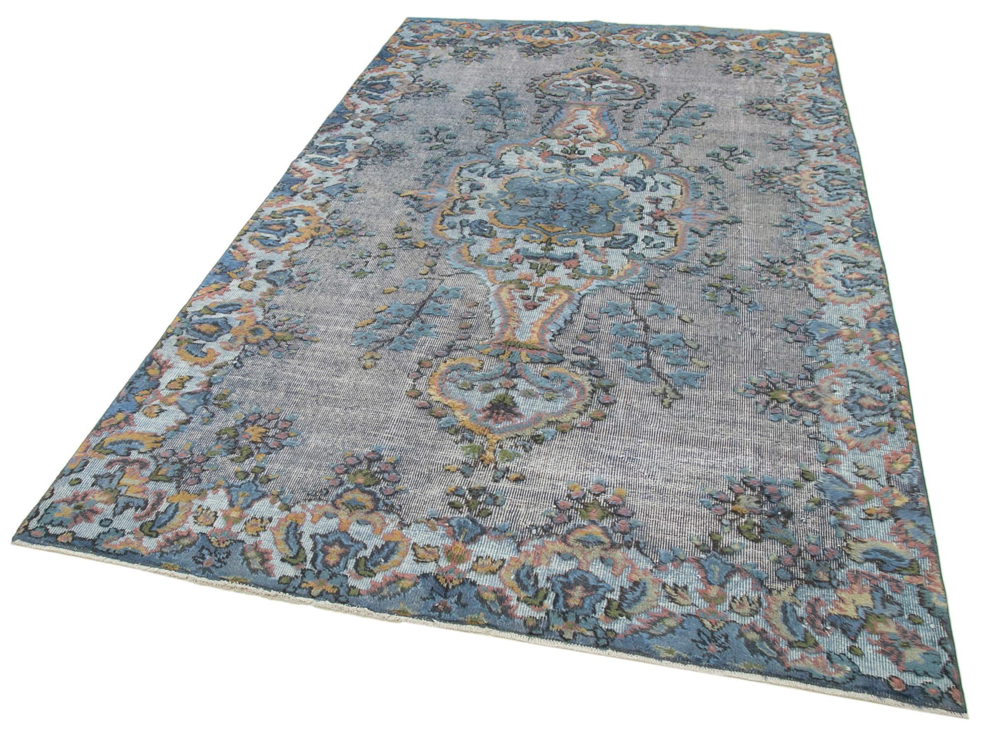 5 x 9 Blue Over Dyed Rug - 1088