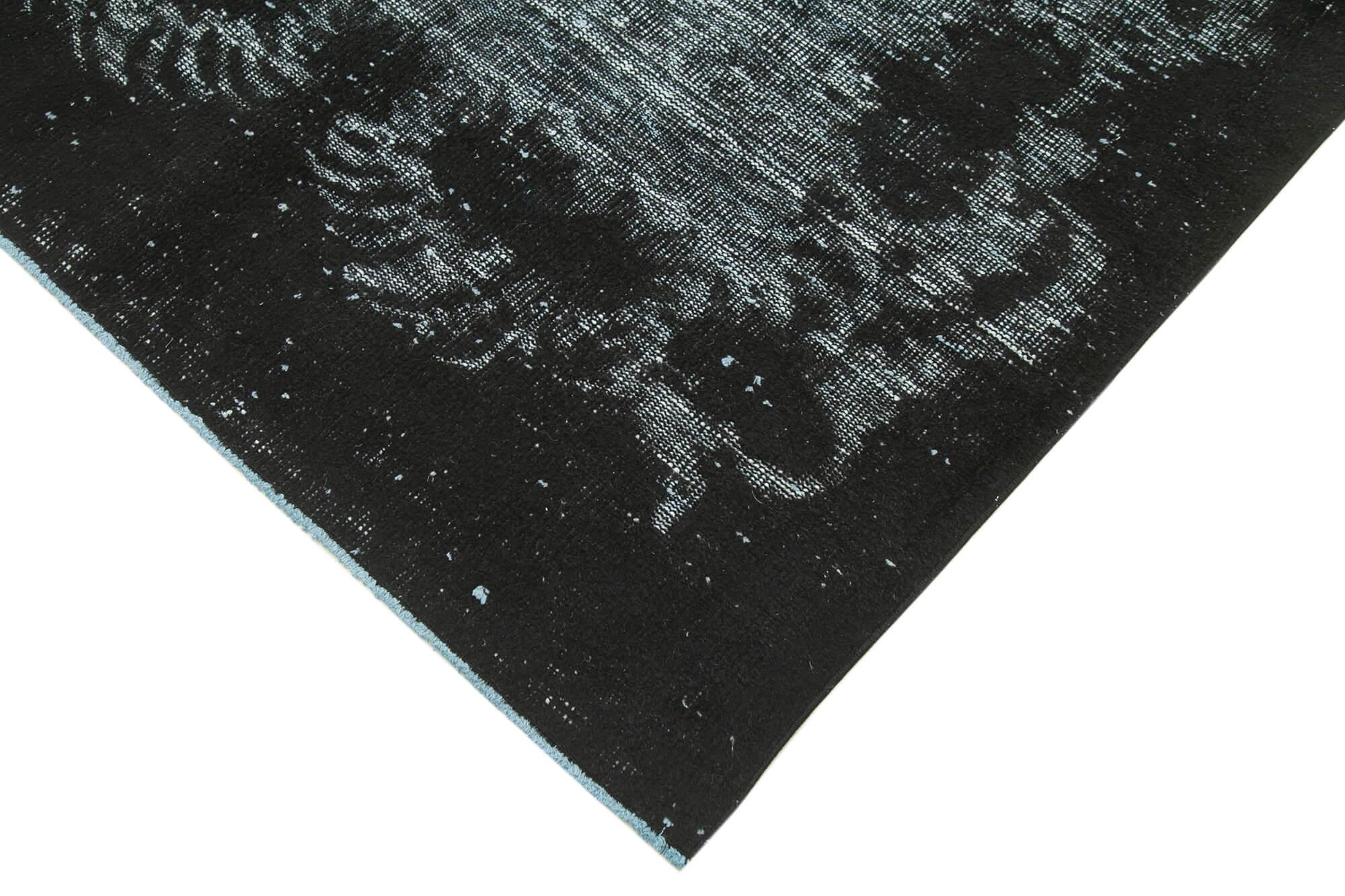 5 x 9 Black Over Dyed Rug - 1089