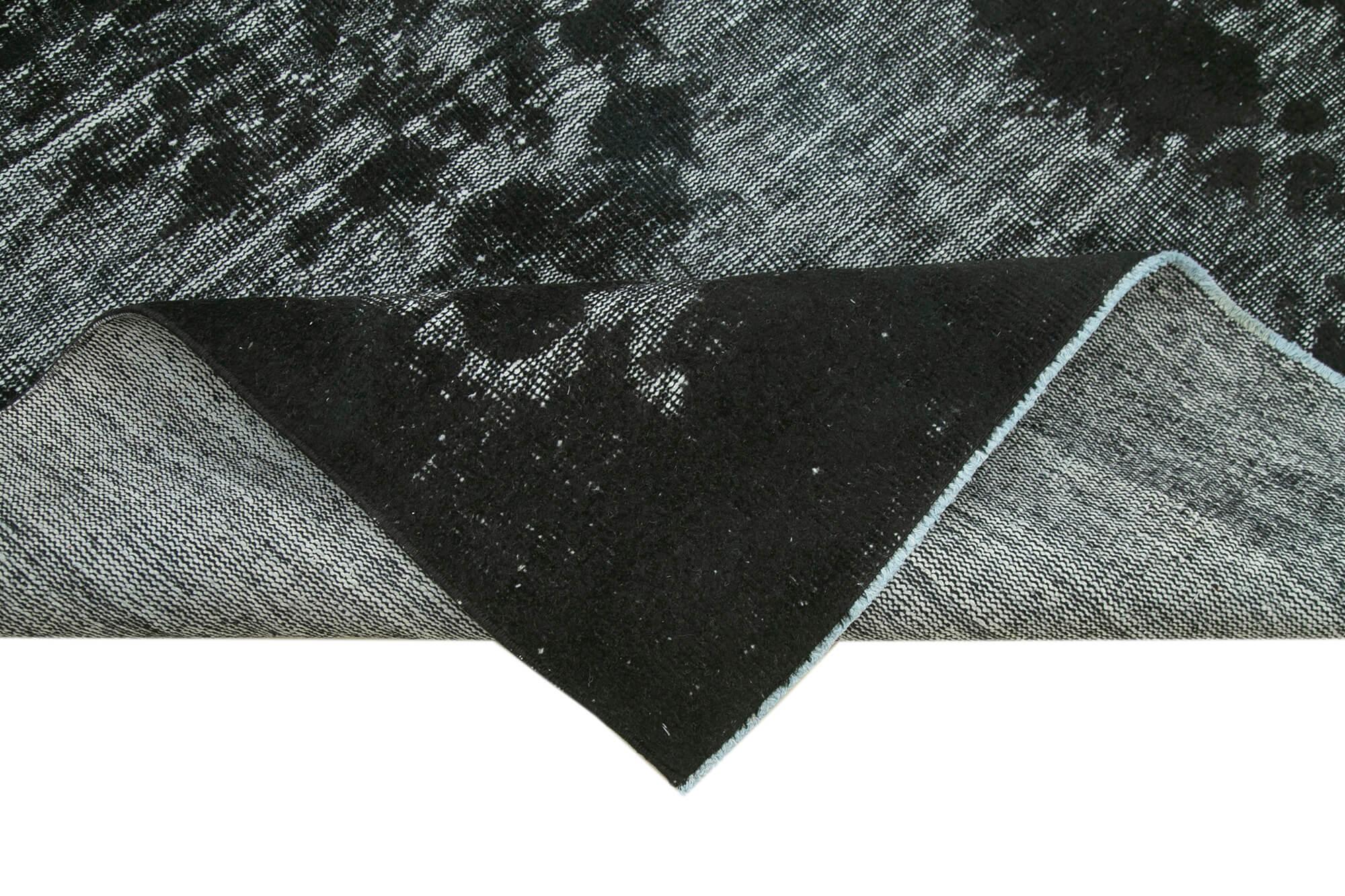 5 x 9 Black Over Dyed Rug - 1089