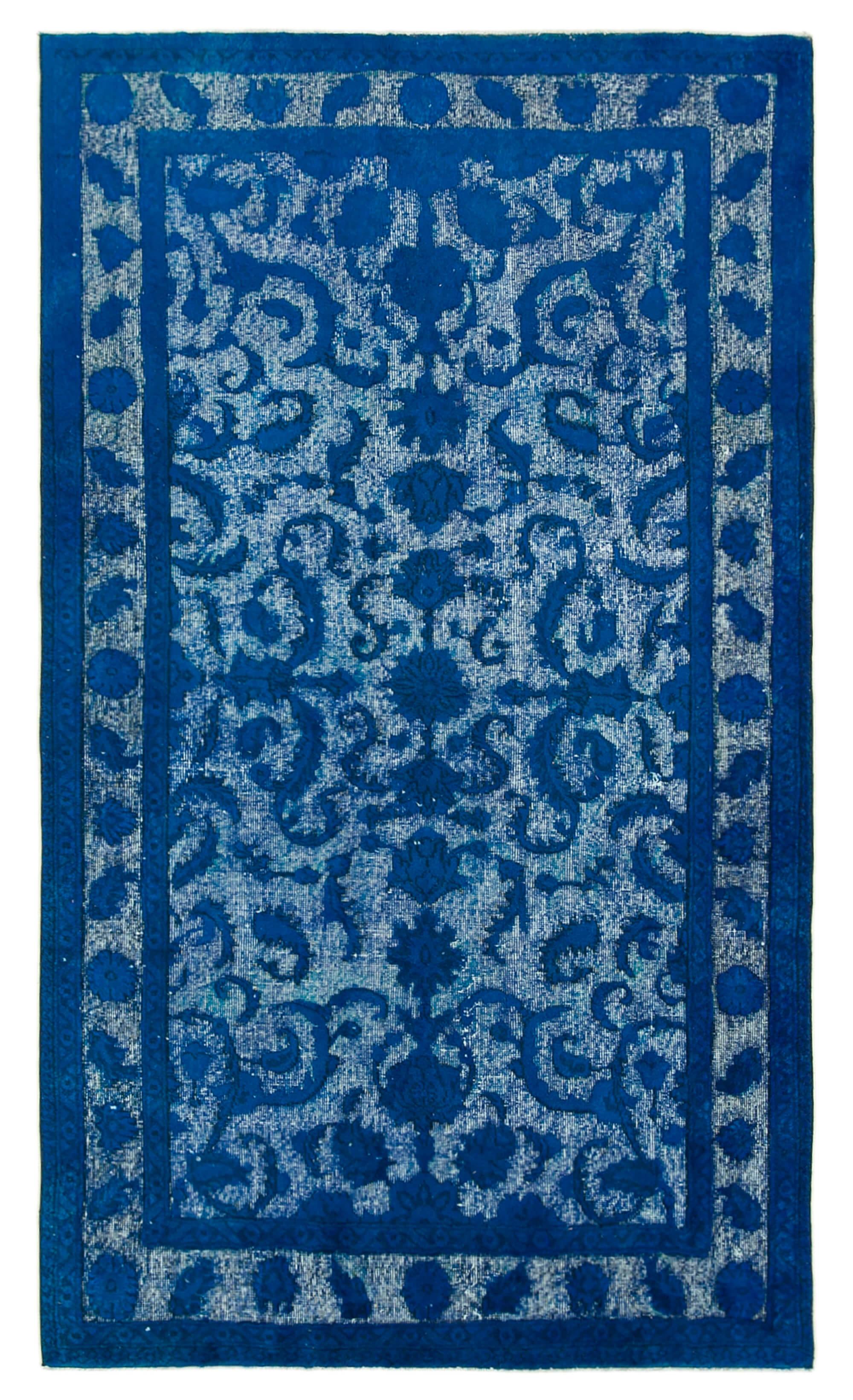 5 x 8 Blue Over Dyed Rug - 1090