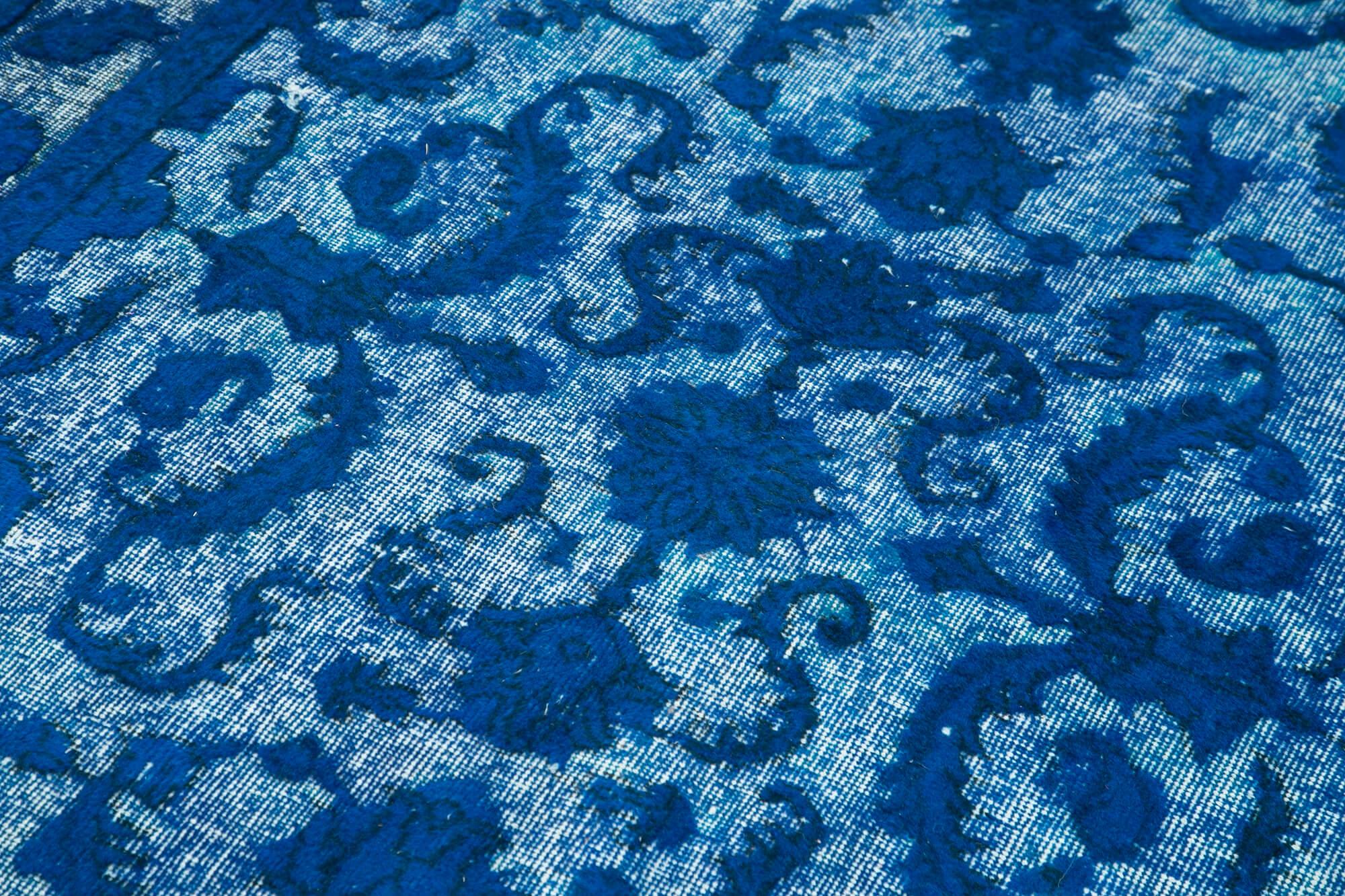 5 x 8 Blue Over Dyed Rug - 1090