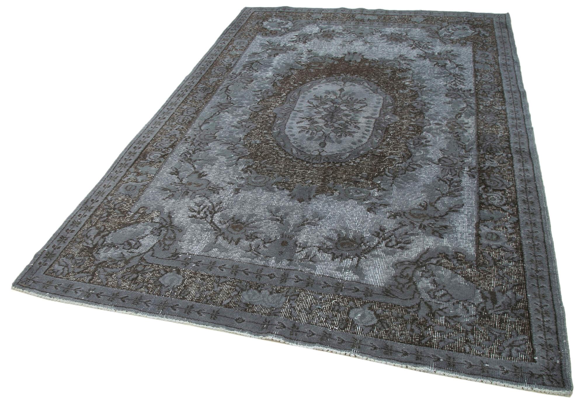 6 x 9 Grey Over Dyed Rug - 1095