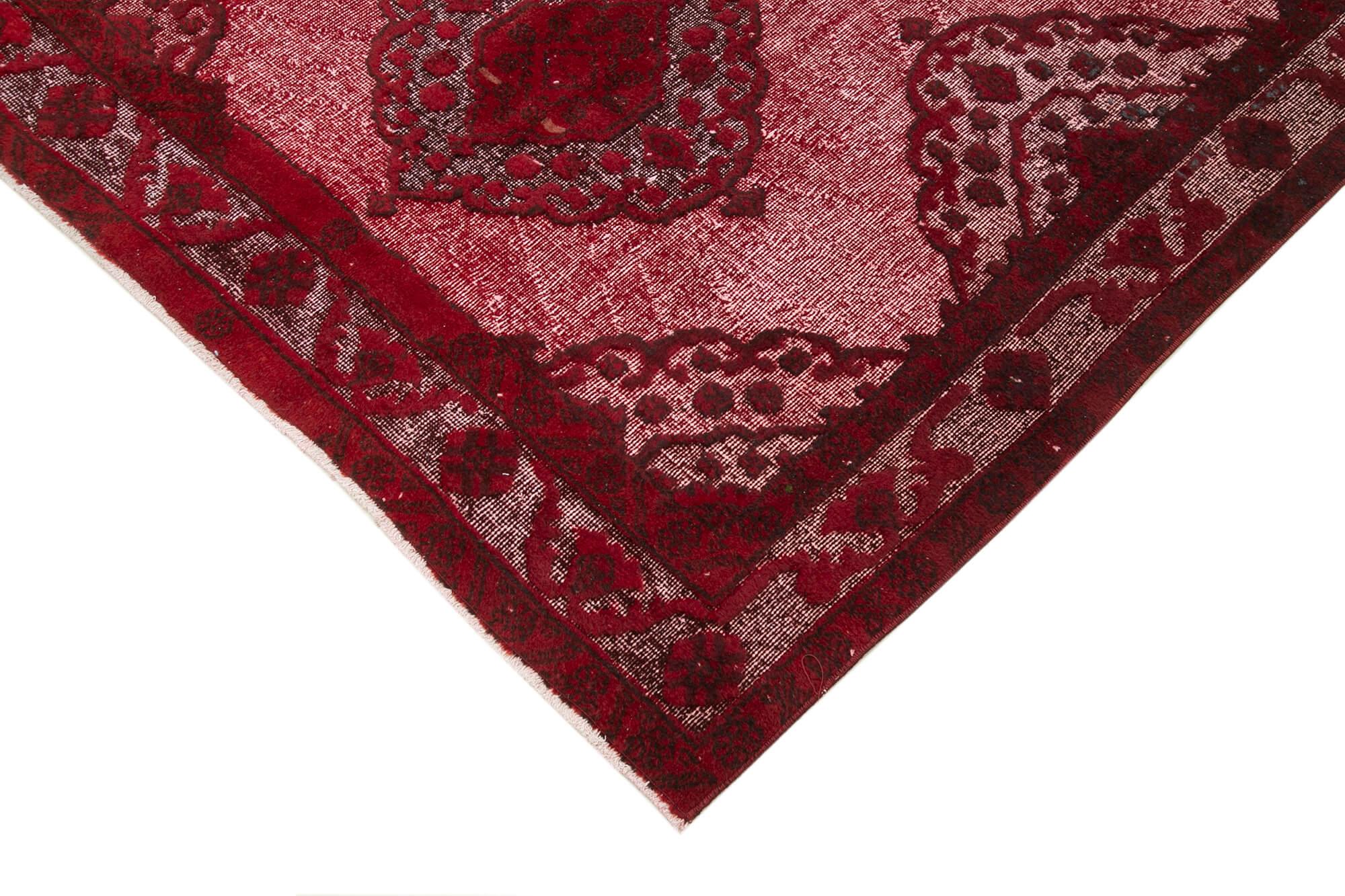 5 x 12 Red Over Dyed Rug - 1096