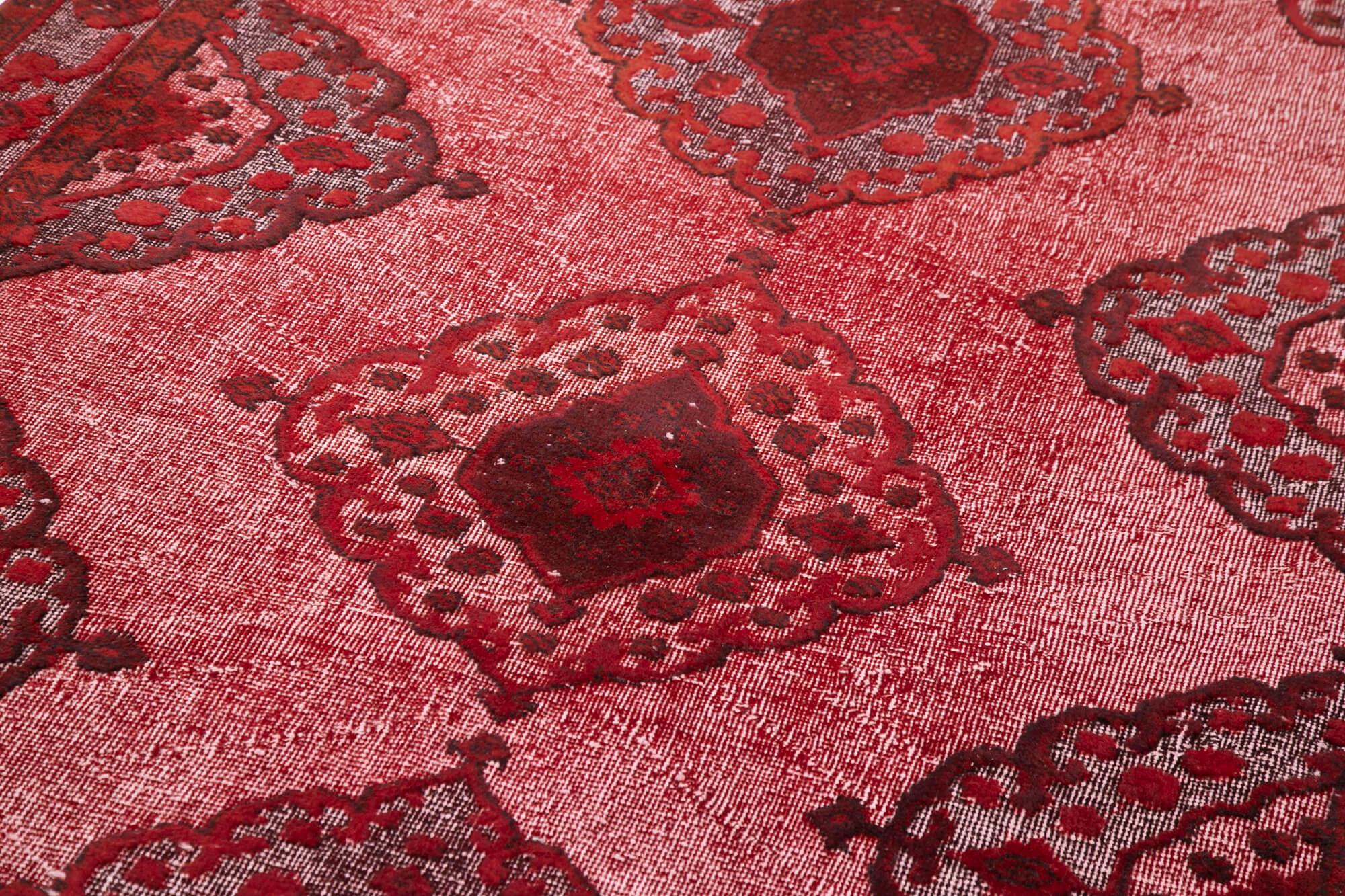 5 x 12 Red Over Dyed Rug - 1096