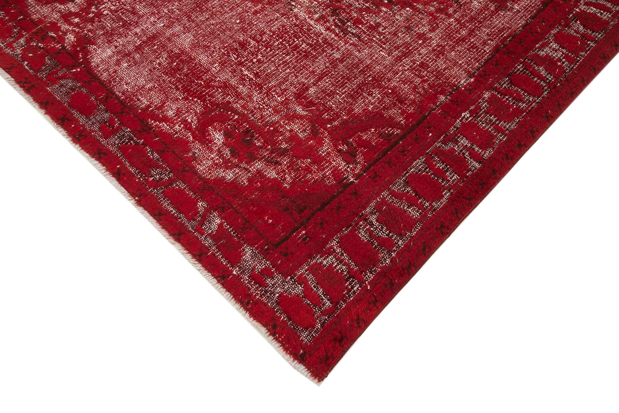 6 x 9 Red Over Dyed Rug - 1097