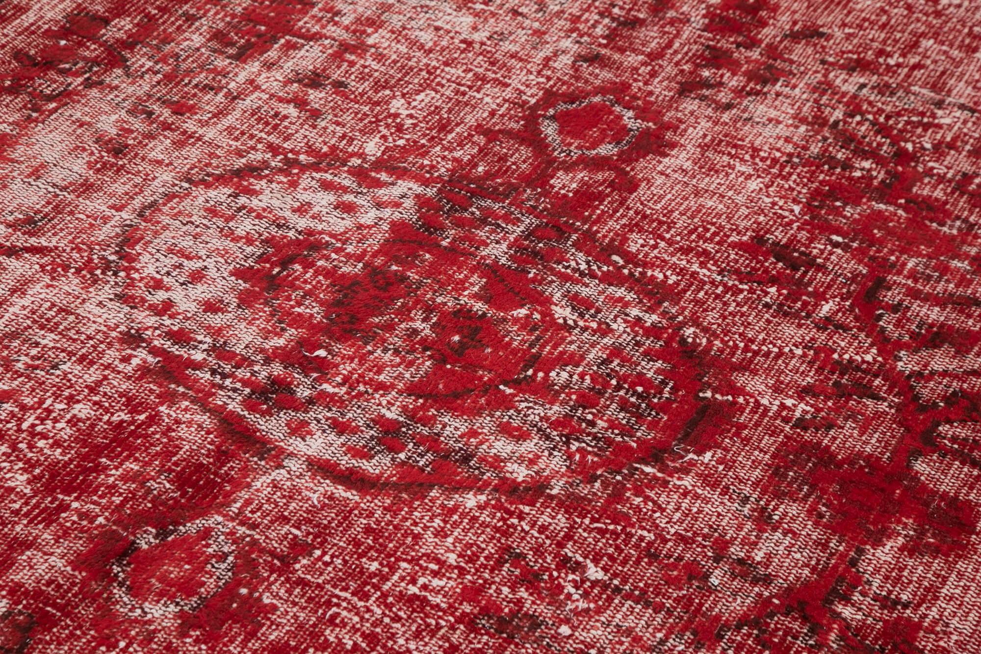 6 x 9 Red Over Dyed Rug - 1097