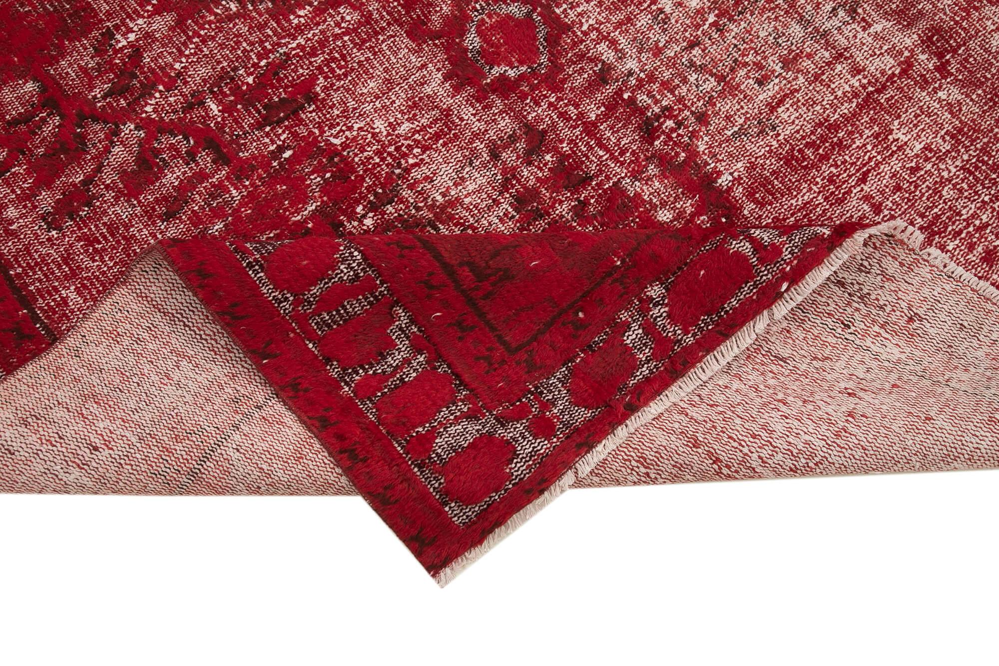 6 x 9 Red Over Dyed Rug - 1097