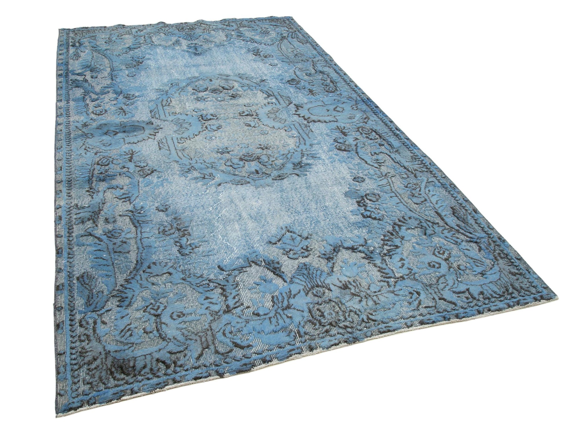 6 x 10 Blue Over Dyed Rug - 1098