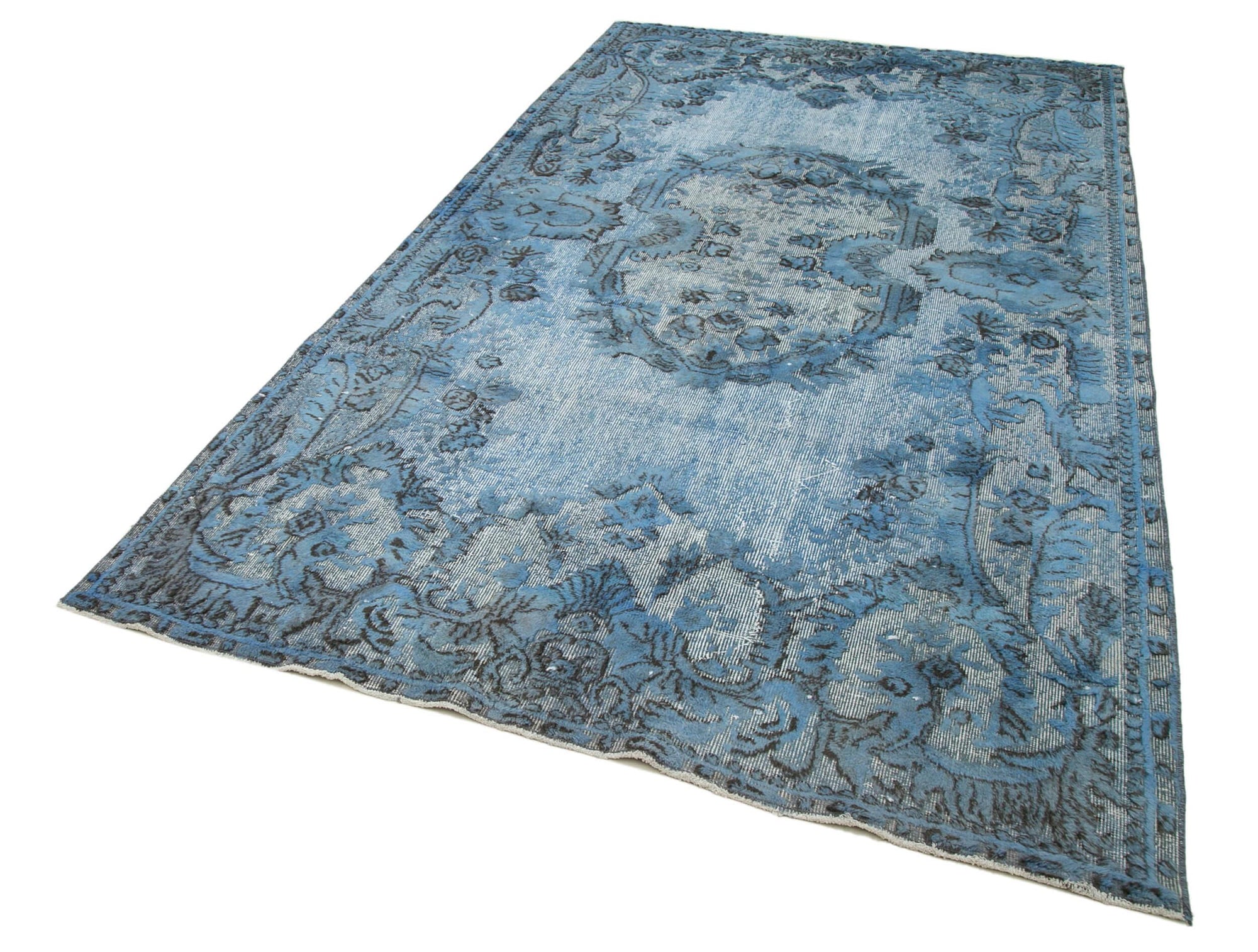 6 x 10 Blue Over Dyed Rug - 1098