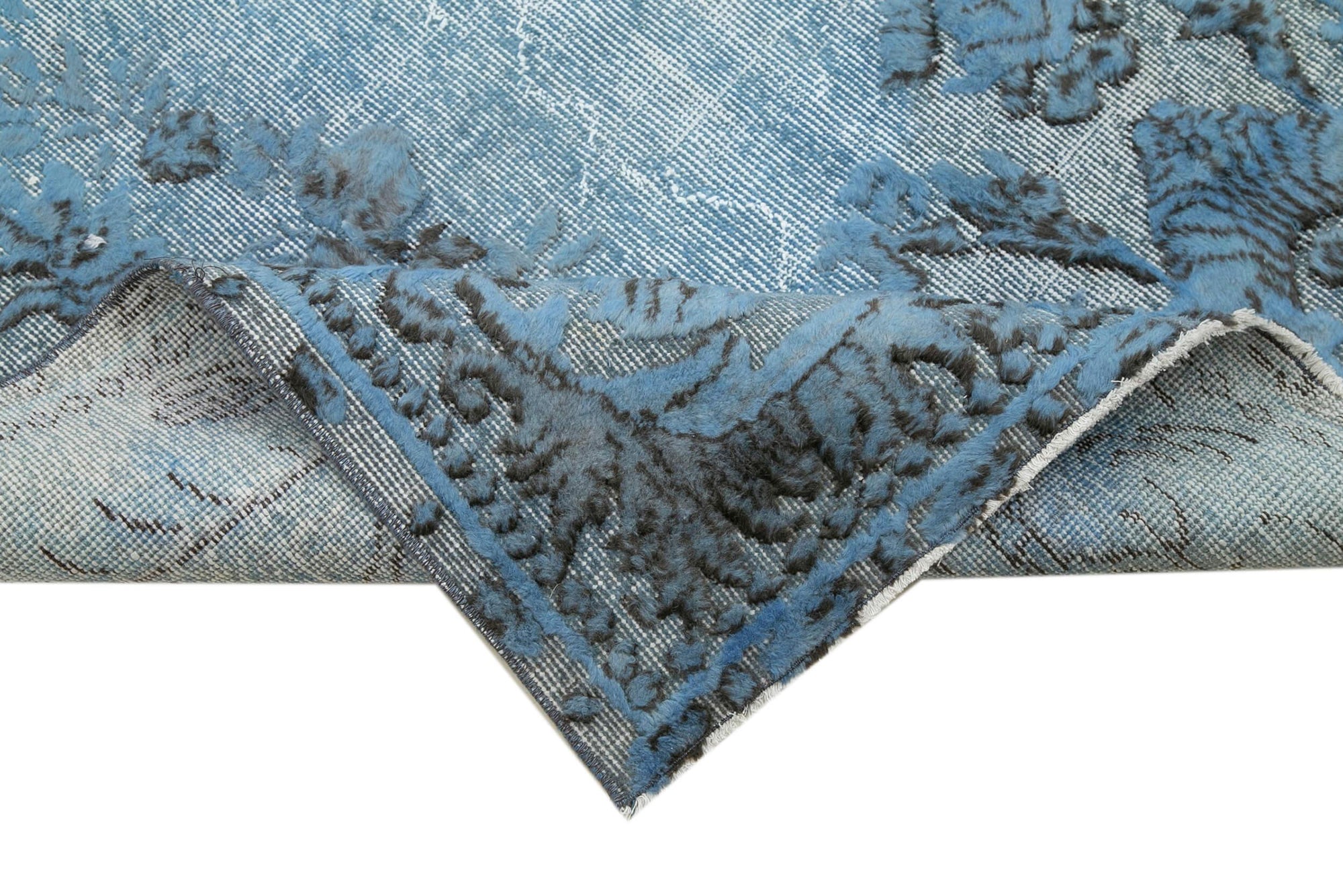 6 x 10 Blue Over Dyed Rug - 1098