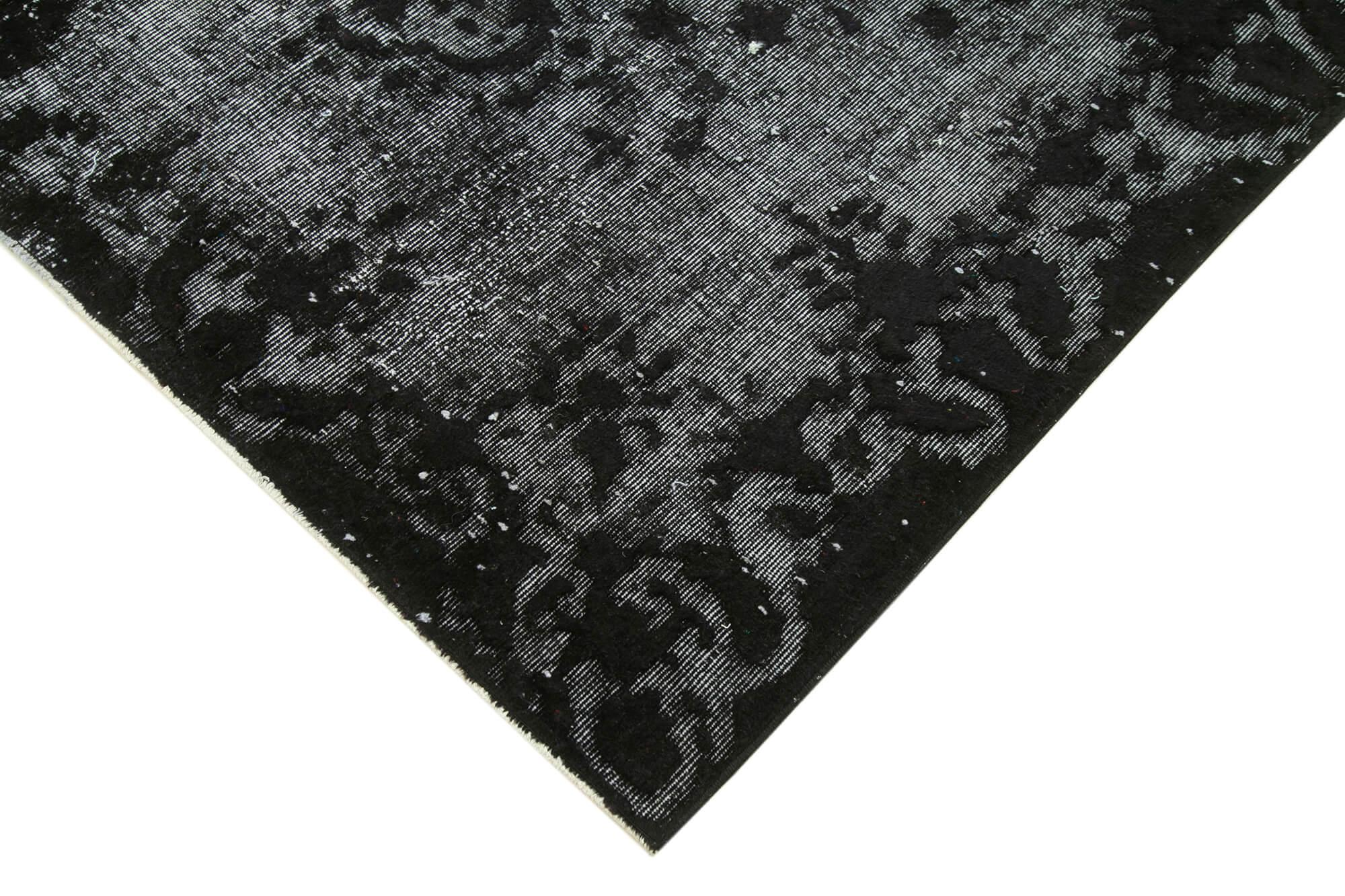 6 x 9 Black Over Dyed Rug - 1099