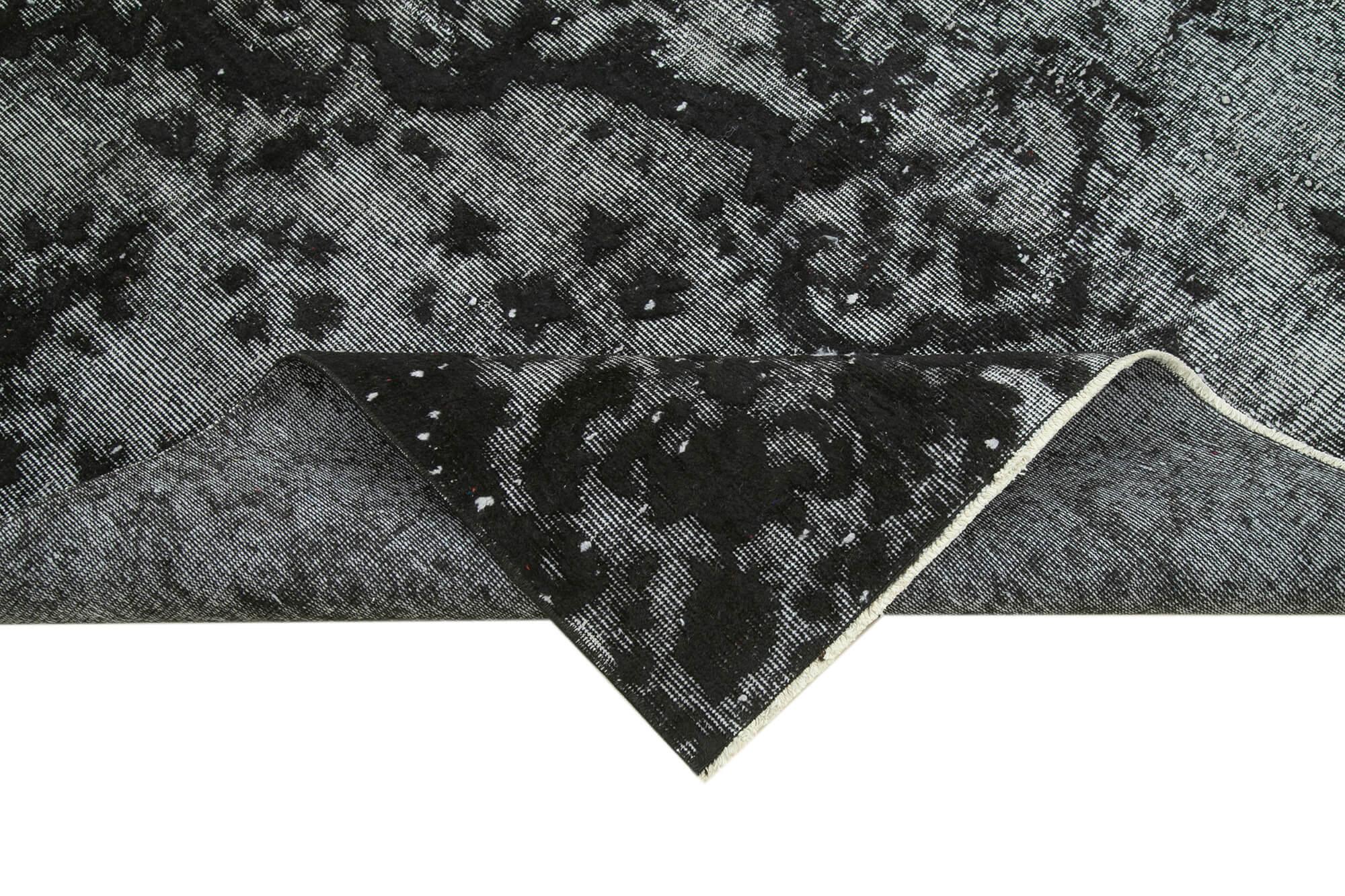 6 x 9 Black Over Dyed Rug - 1099