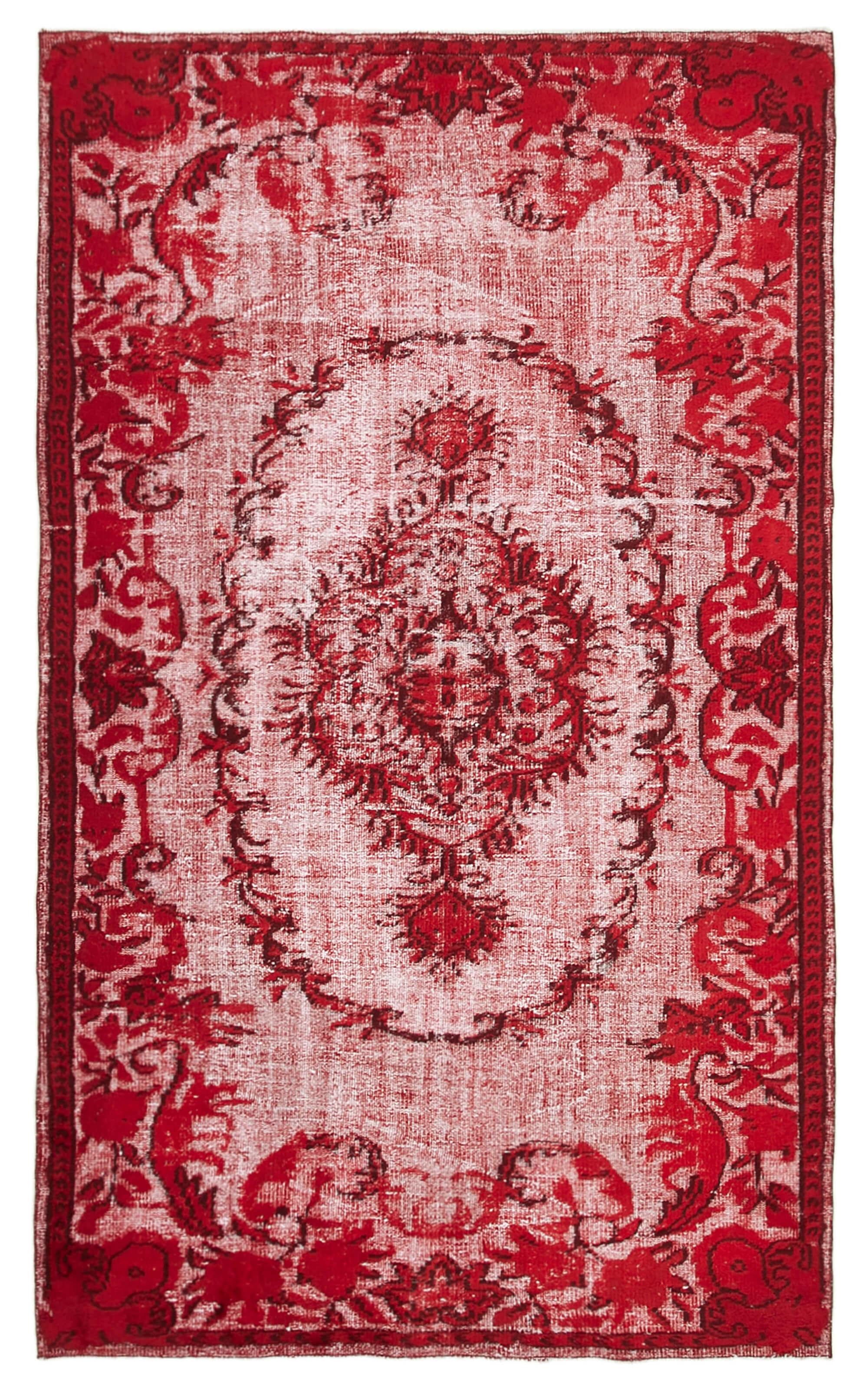 5 x 9 Red Over Dyed Rug - 1101