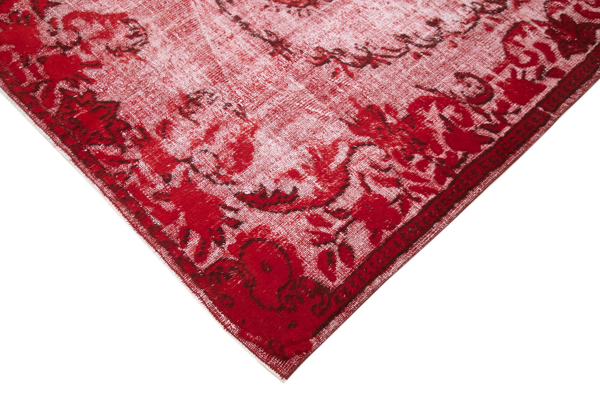 5 x 9 Red Over Dyed Rug - 1101