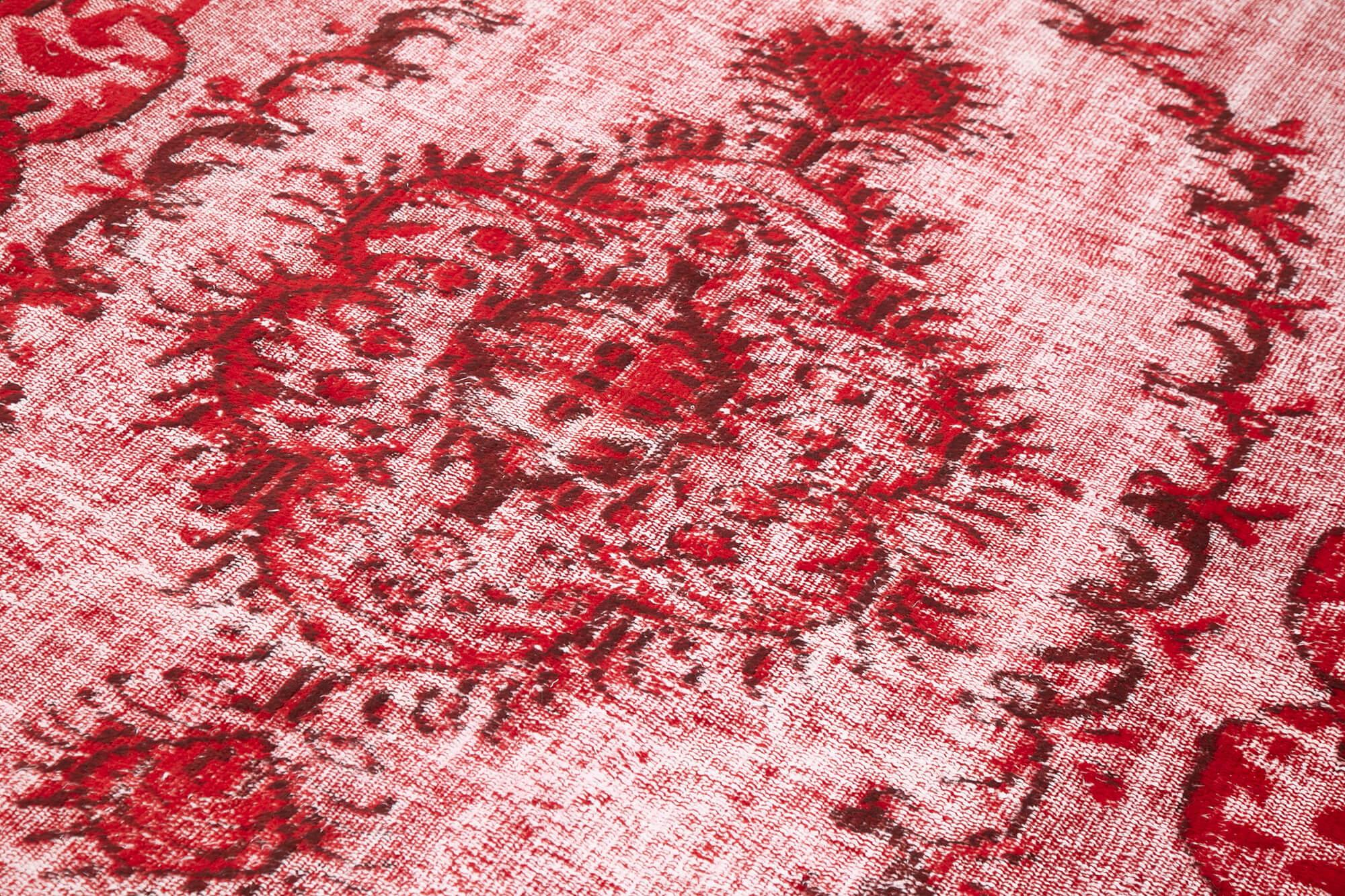 5 x 9 Red Over Dyed Rug - 1101