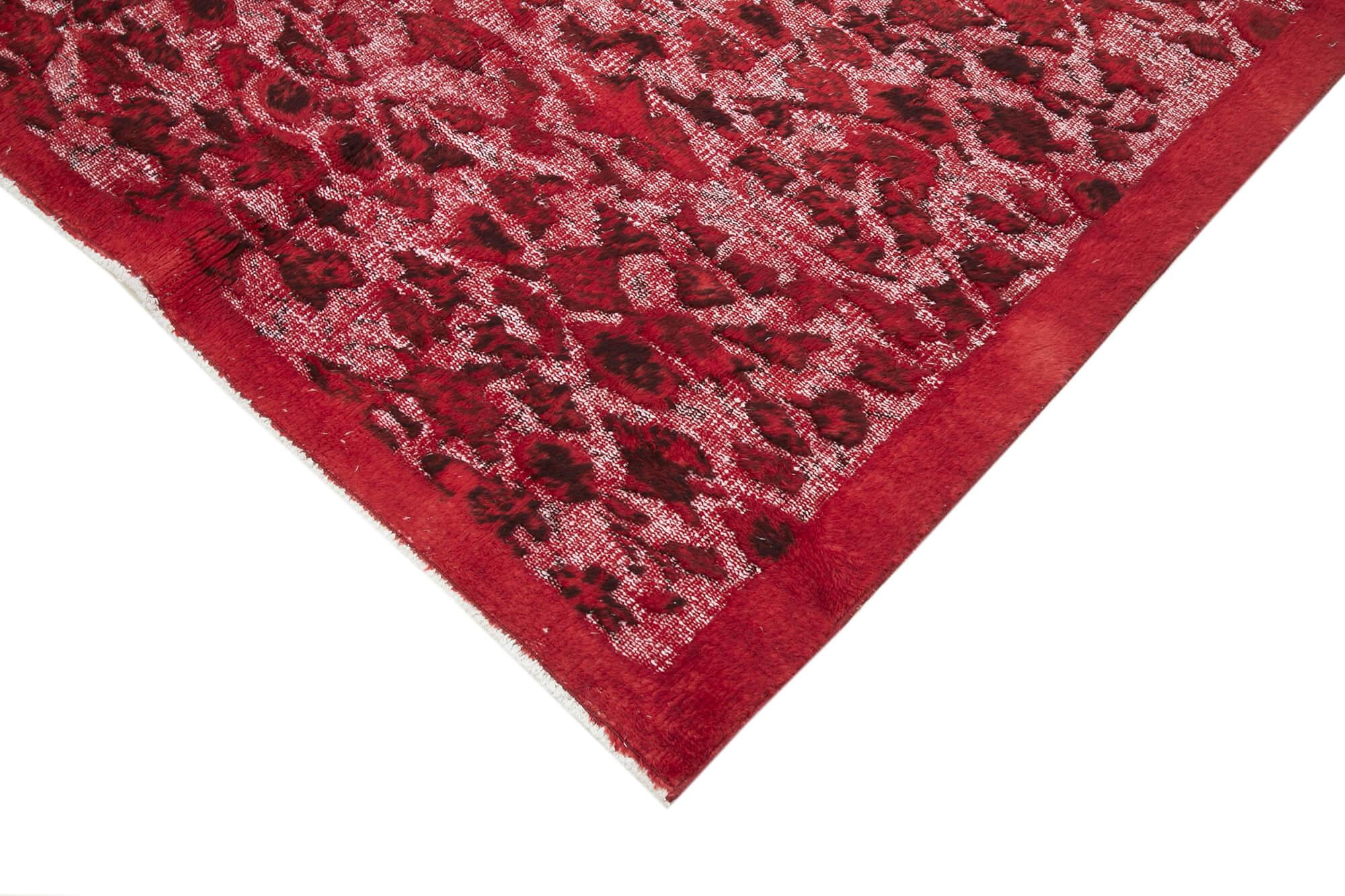 5 x 8 Red Over Dyed Rug - 1102