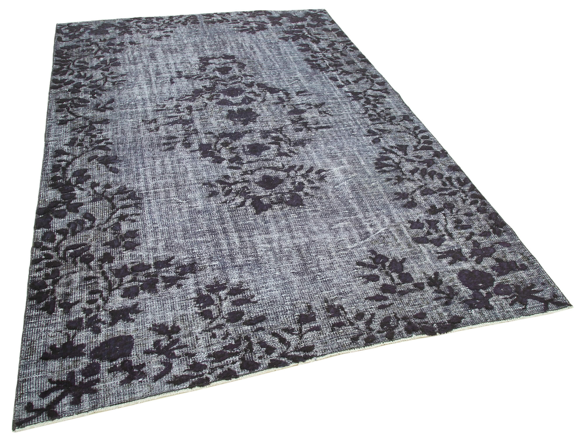 6 x 9 Grey Over Dyed Rug - 1103