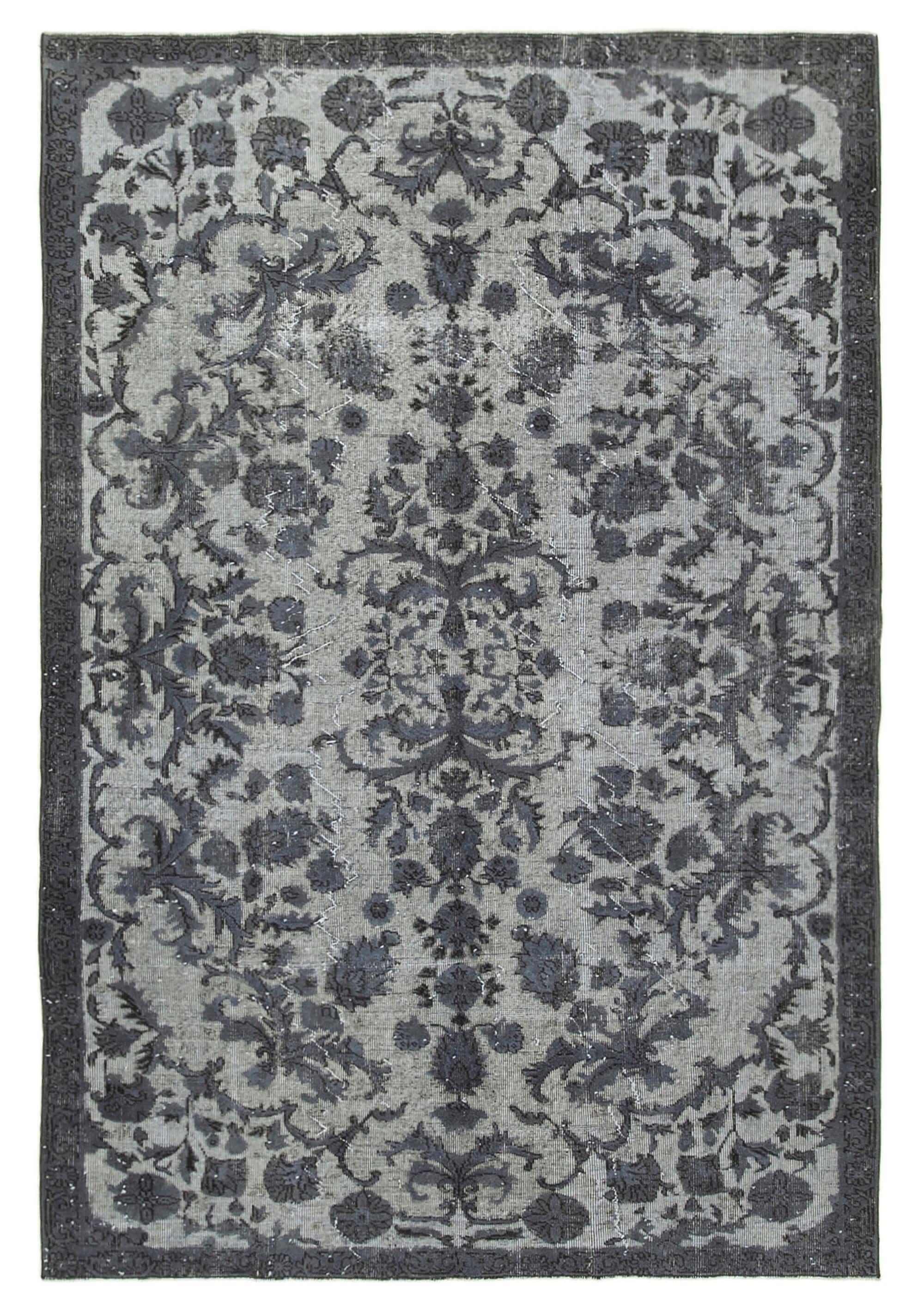 (6 x 9) Grey Over Dyed Rug - 1104