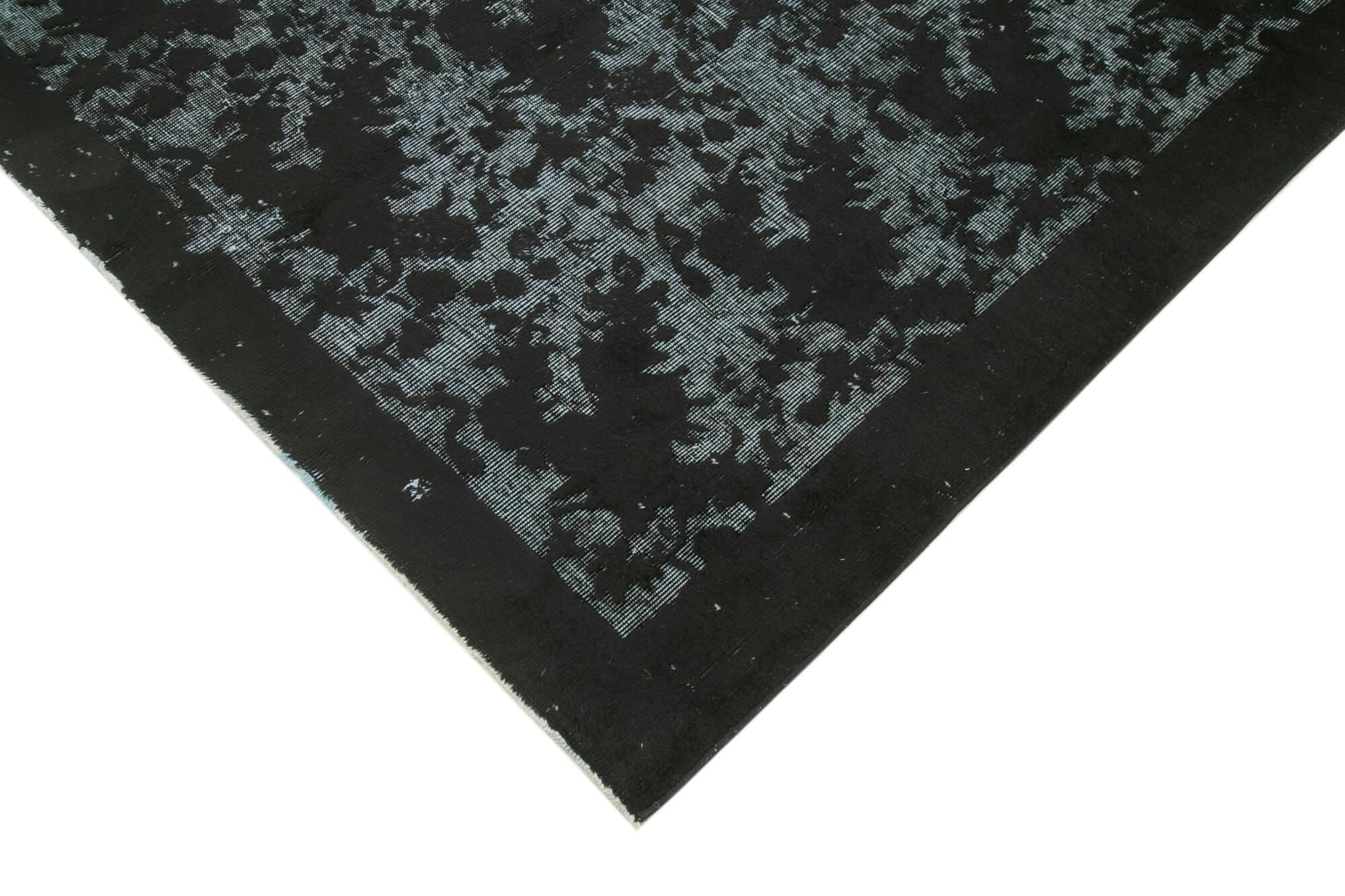 5 x 8 Black Over Dyed Rug - 1105