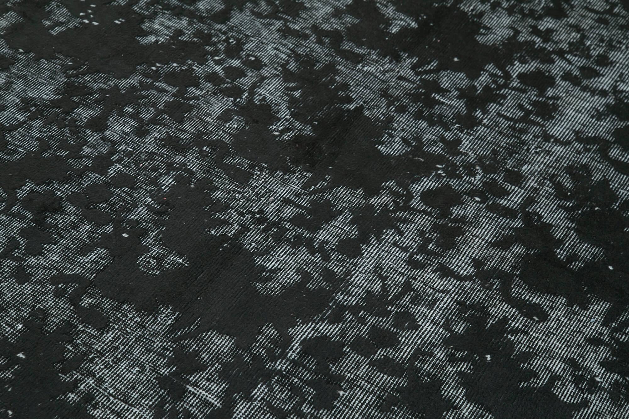 5 x 8 Black Over Dyed Rug - 1105