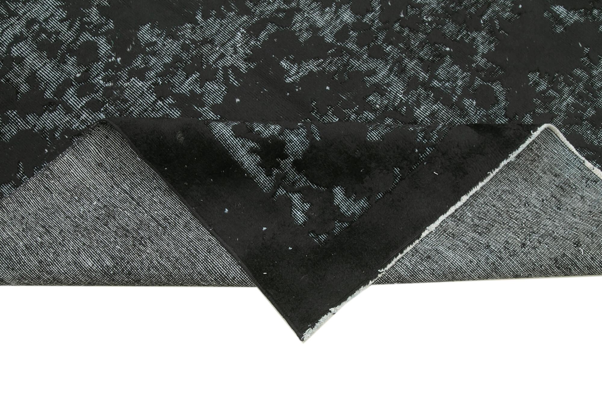 5 x 8 Black Over Dyed Rug - 1105