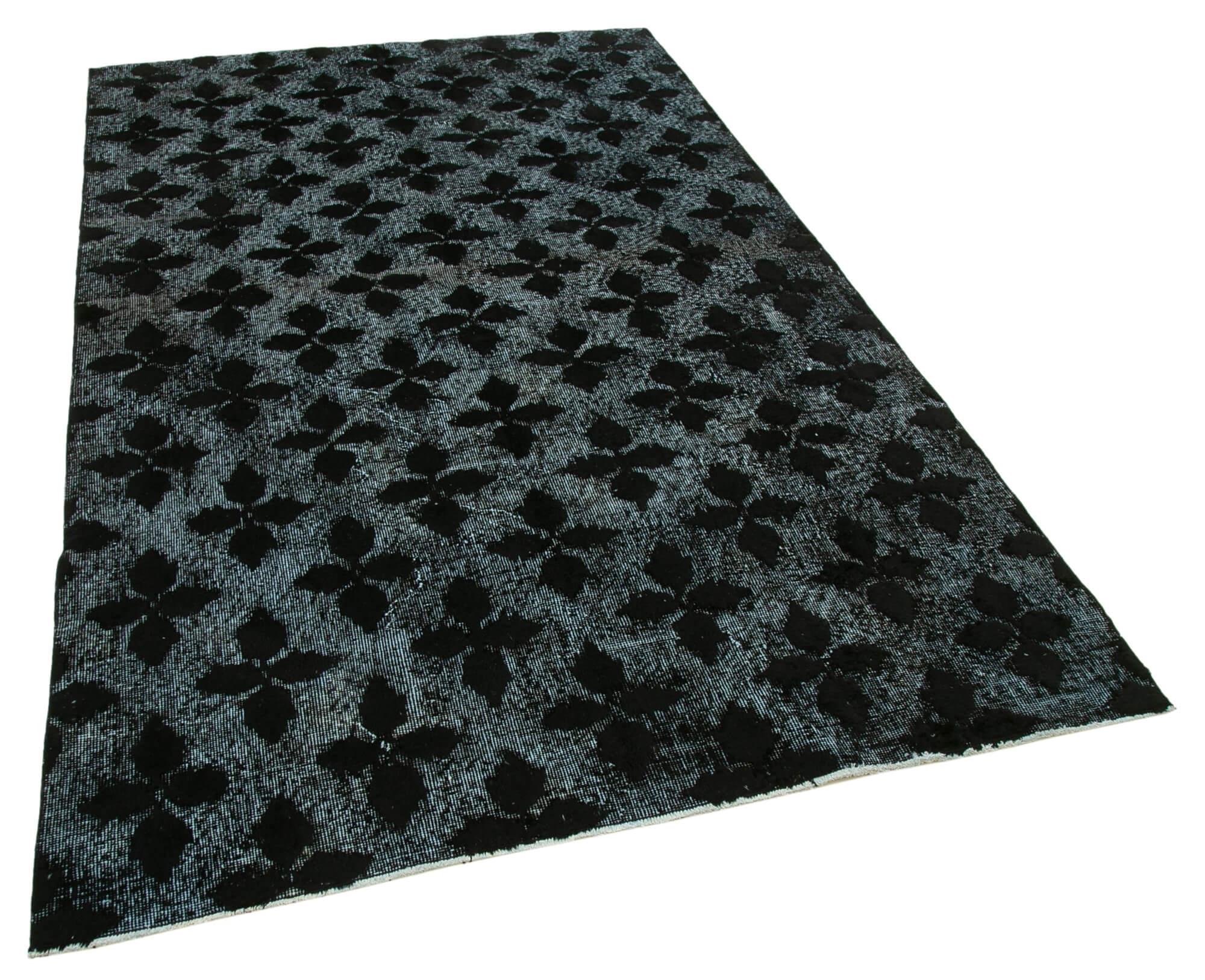 (5 x 8) Black Over Dyed Rug - 1106