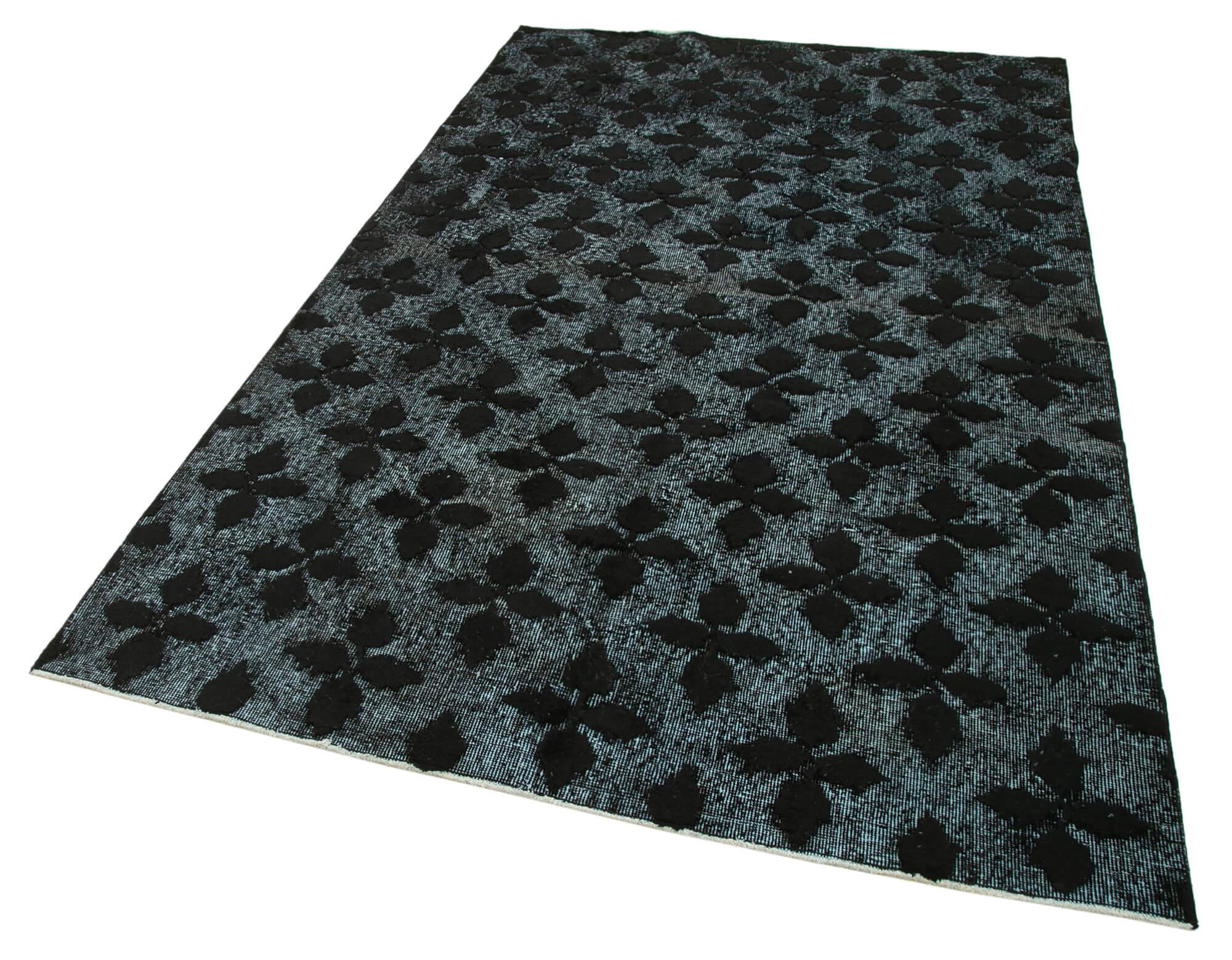 (5 x 8) Black Over Dyed Rug - 1106