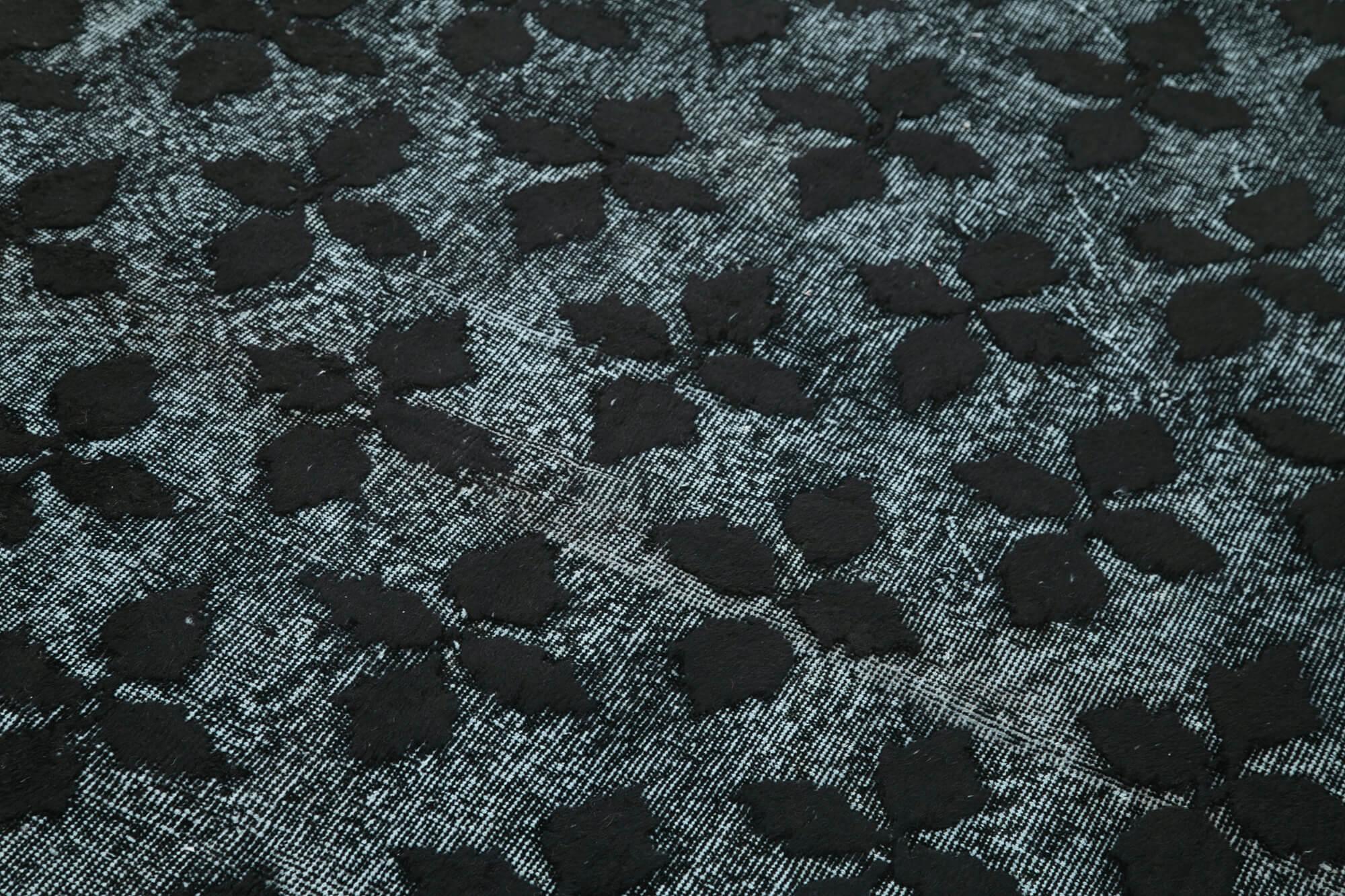 (5 x 8) Black Over Dyed Rug - 1106