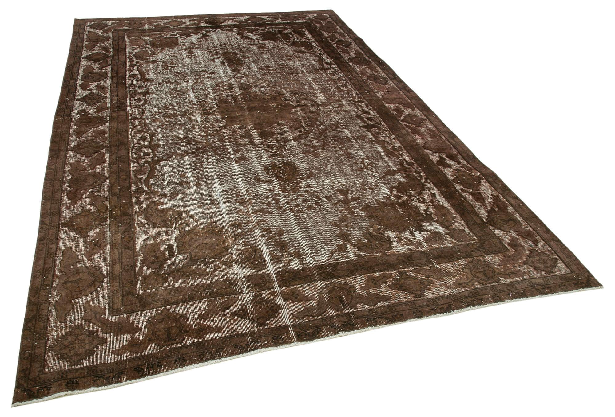 7 x 10 Brown Over Dyed Rug - 1108