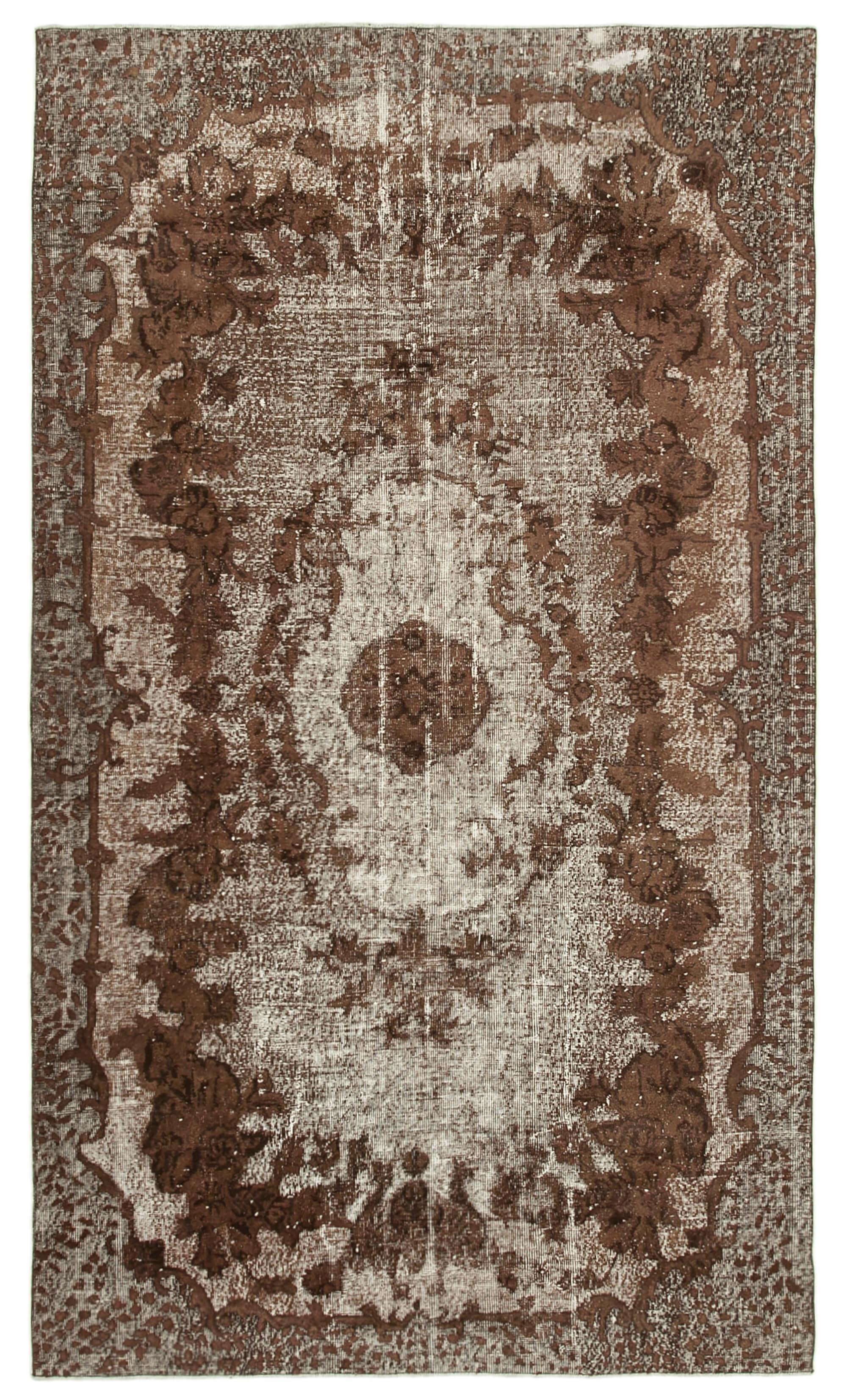 6 x 11 Brown Over Dyed Rug - 1111