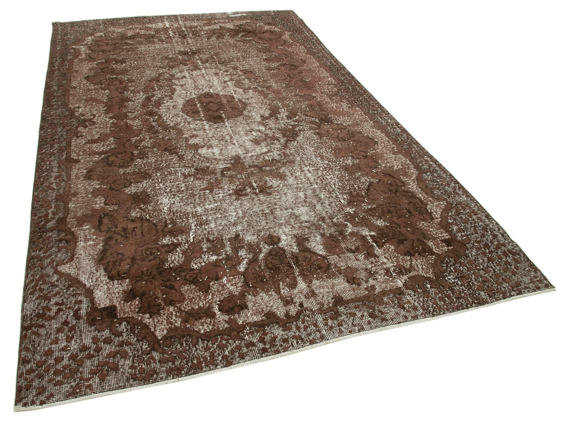 6 x 11 Brown Over Dyed Rug - 1111